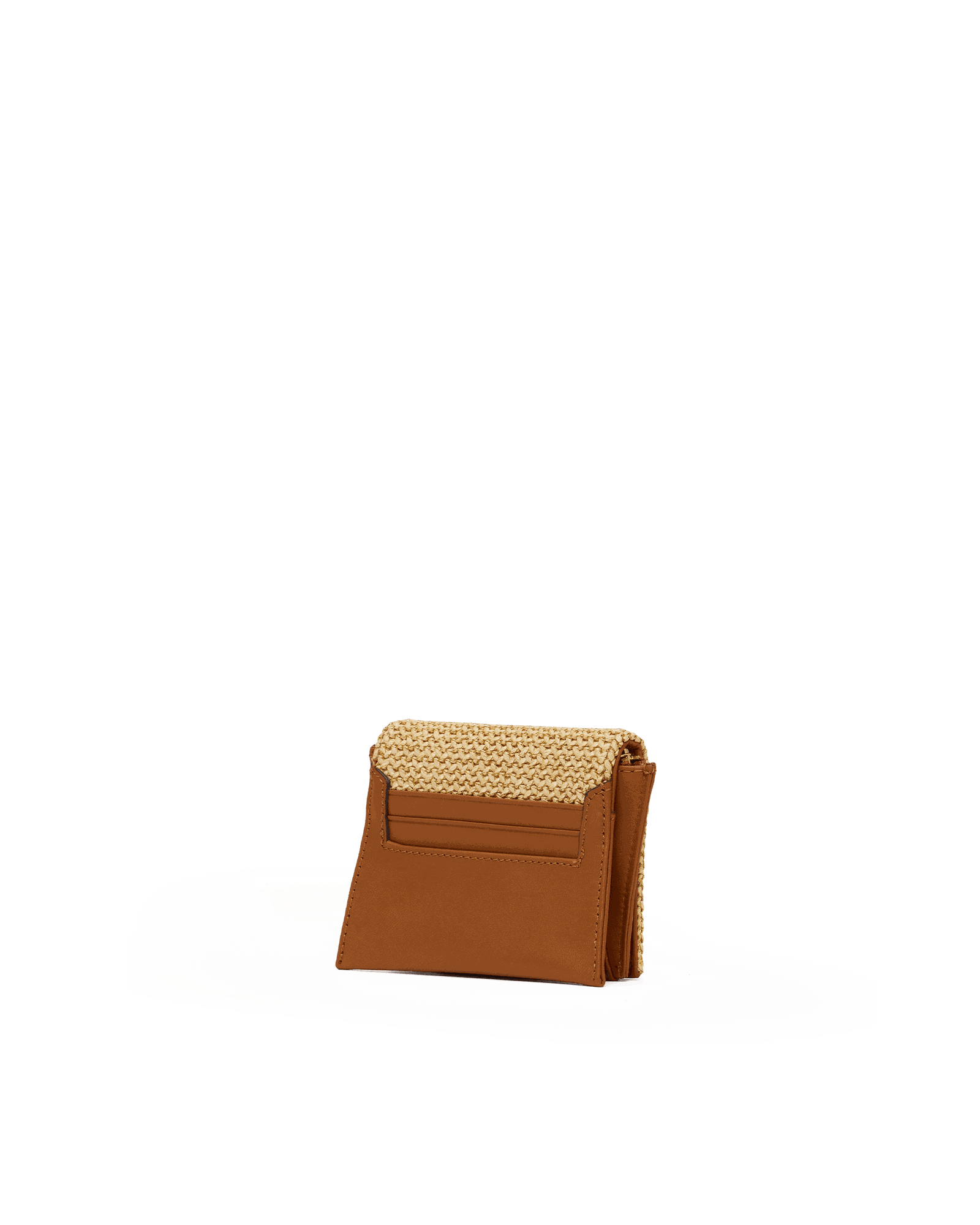 Allen Wallet | Cocoa Raffia/Gold - Image 4