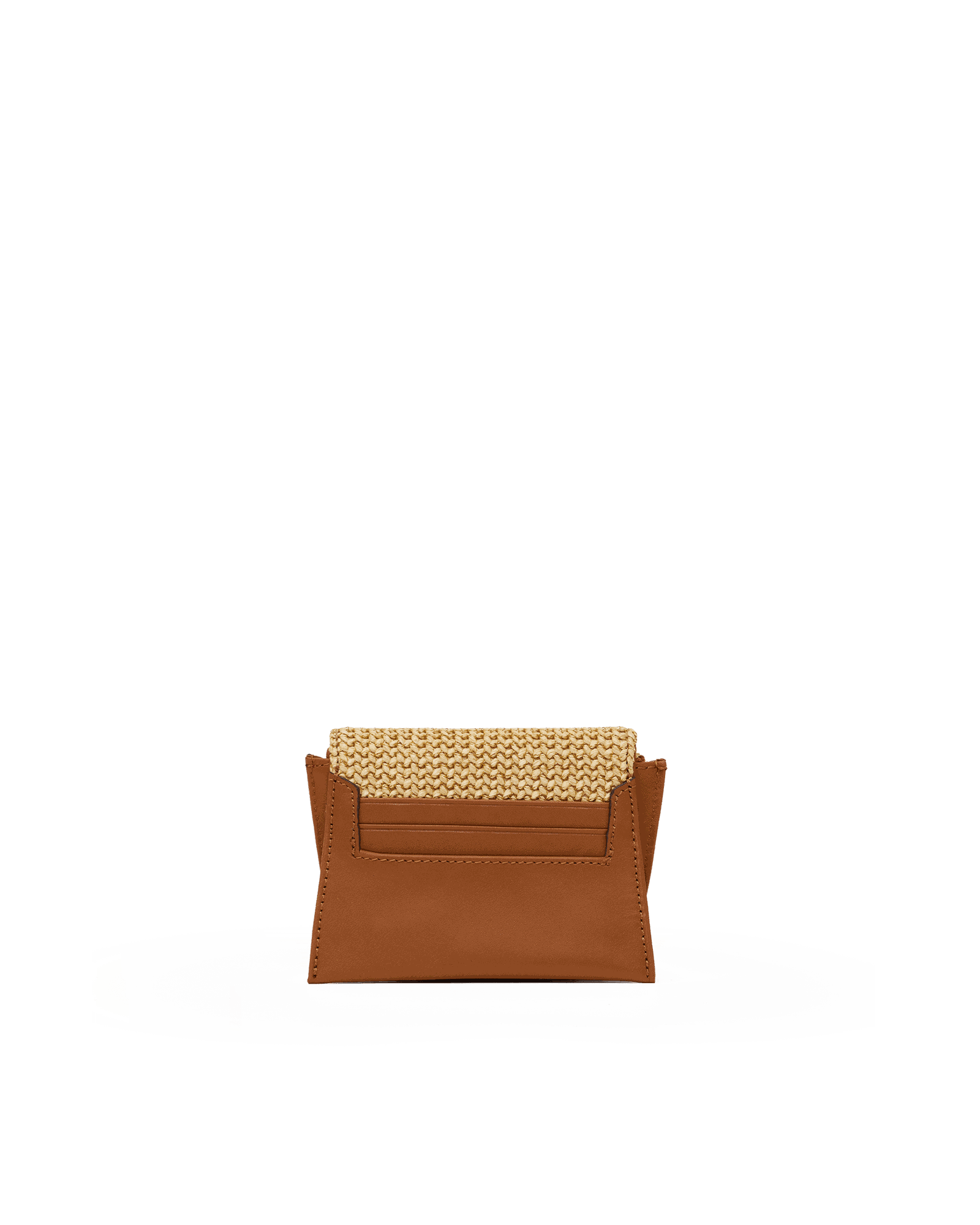 Allen Wallet | Cocoa Raffia/Gold - Image 6