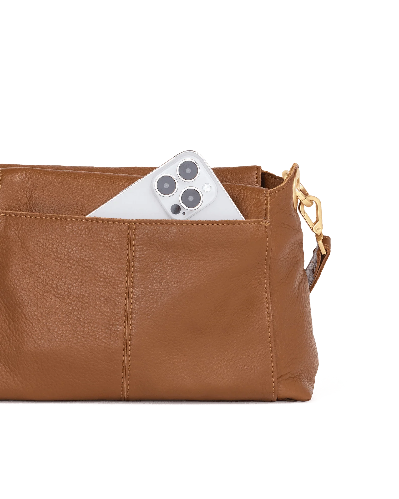Bryant | Mahogany Pebble/Brushed Gold Red Zip | Med - Image 5