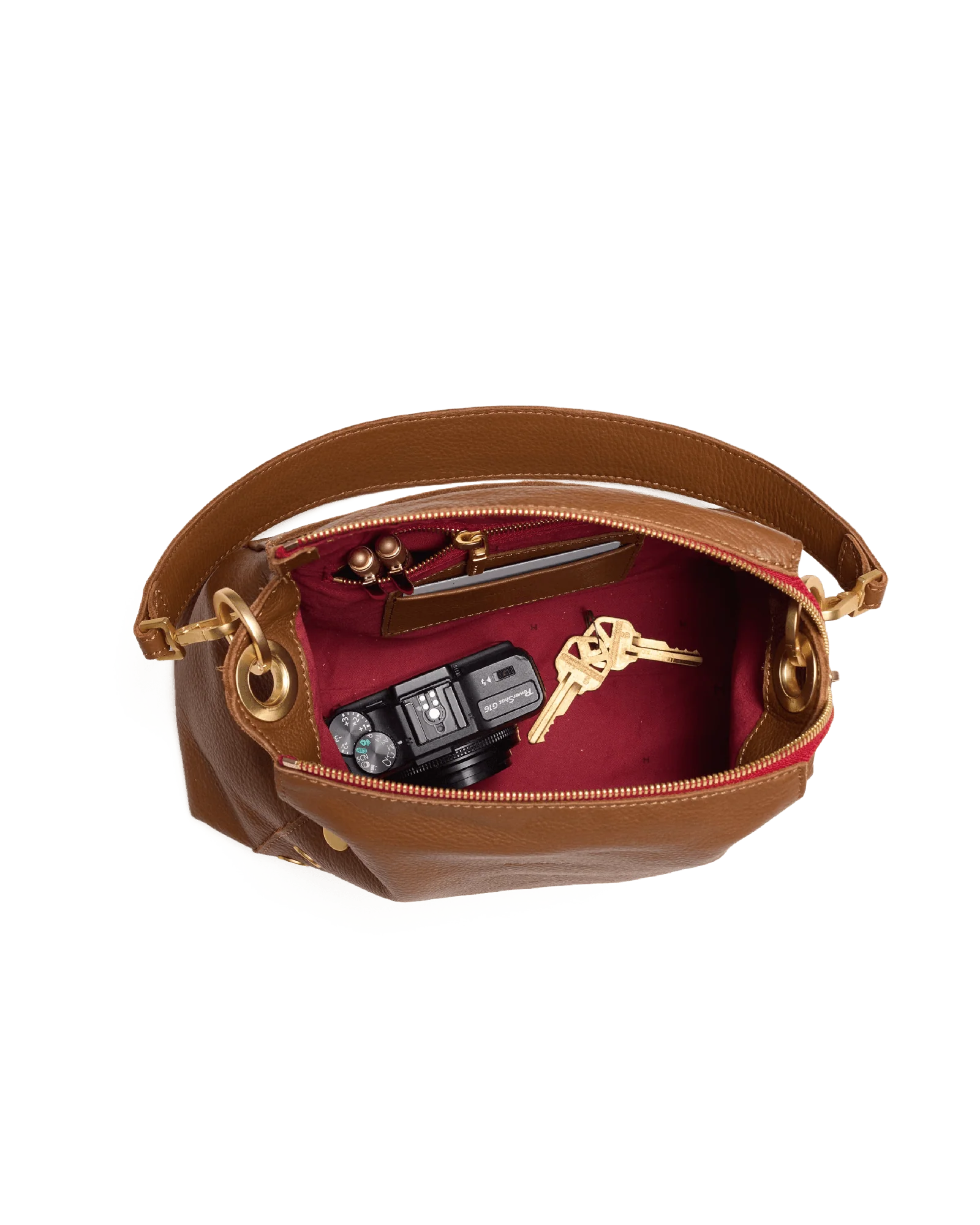 Bryant | Mahogany Pebble/Brushed Gold Red Zip | Med - Image 9