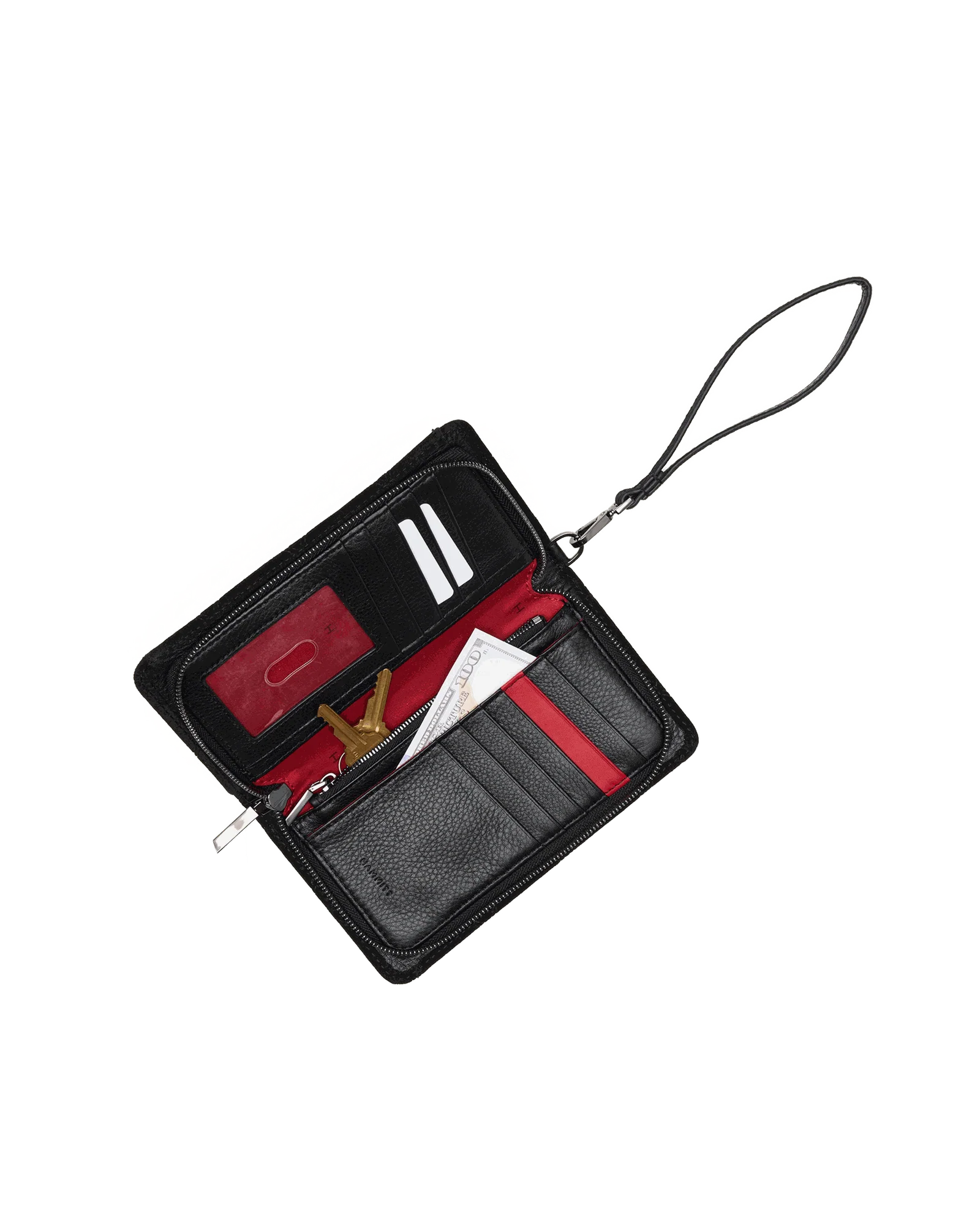 Bryant Wallet | Noir Diamond Suede/Gunmetal | Sml - Image 2