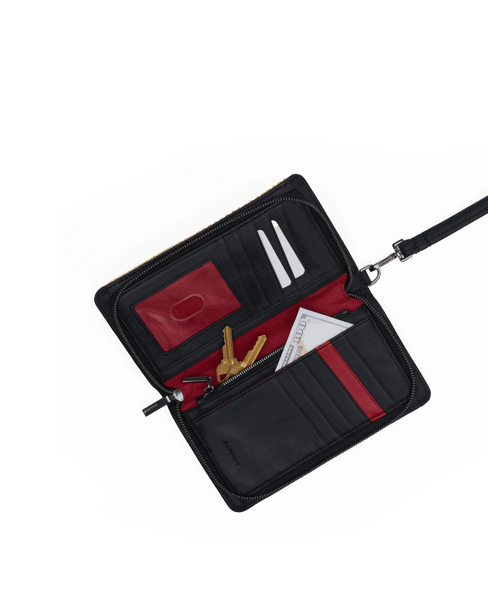 Bryant Wallet | Noir Smooth Raffia/Gunmetal - Image 2