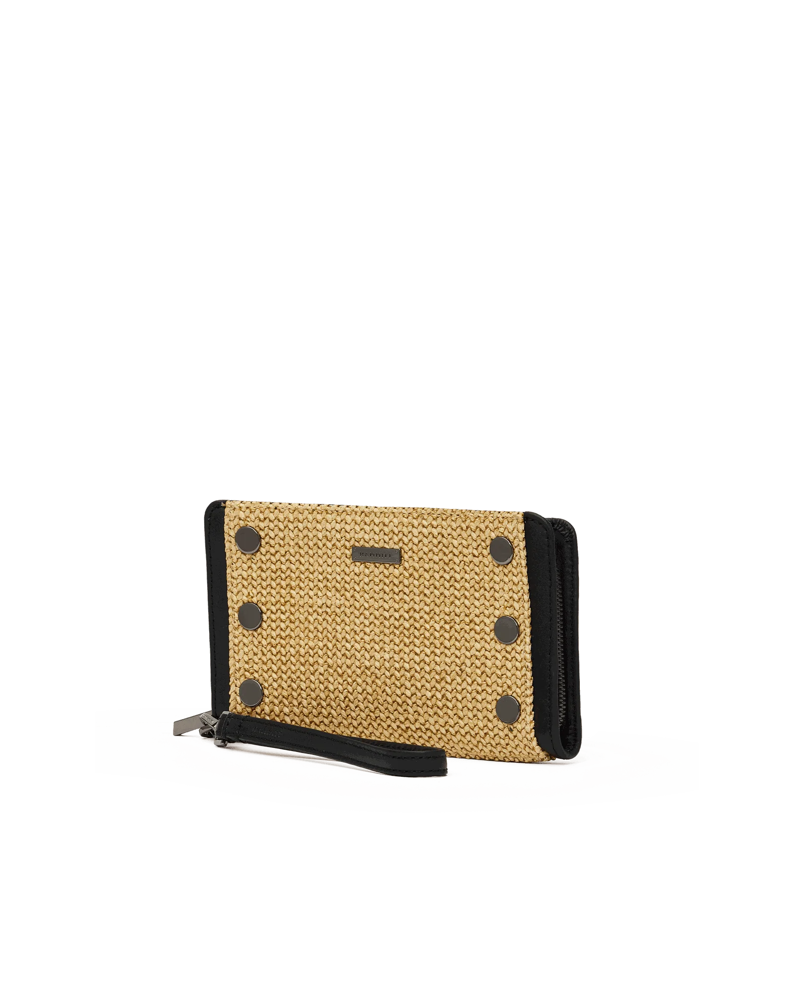 Bryant Wallet | Noir Smooth Raffia/Gunmetal - Image 5