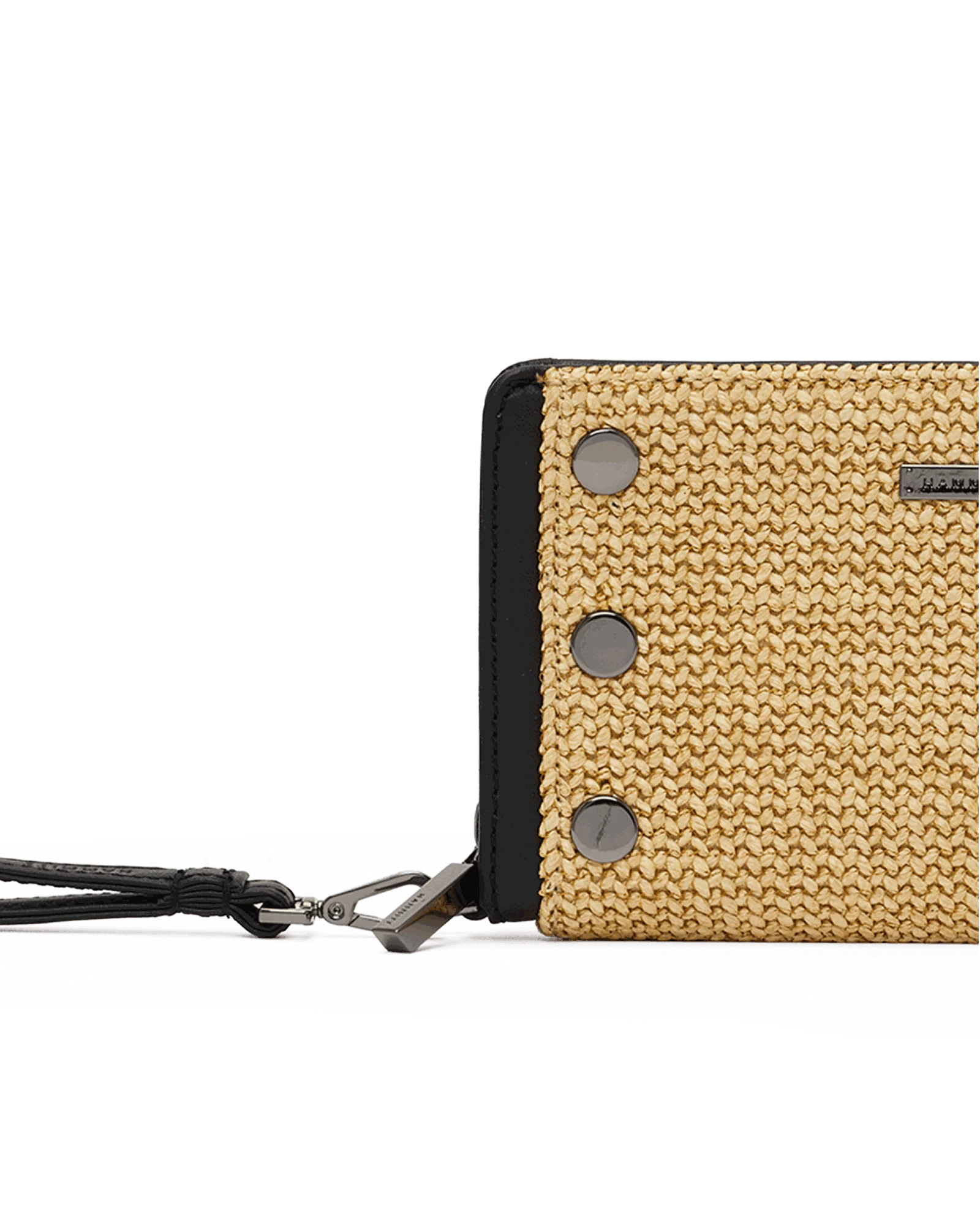 Bryant Wallet | Noir Smooth Raffia/Gunmetal - Image 6