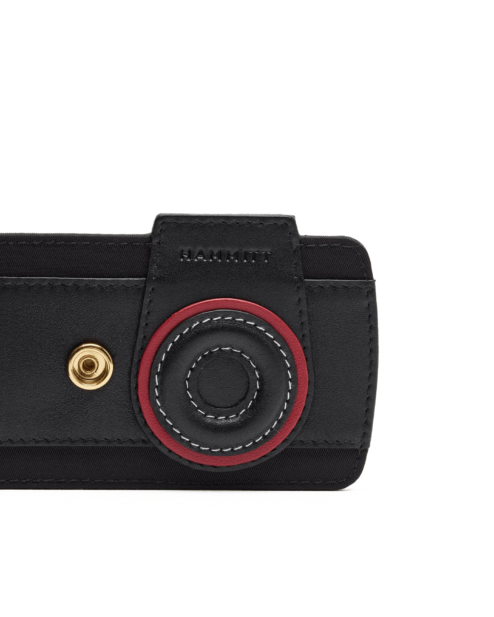 Camera Luggage Tag | Black Nylon/Gold - Image 2