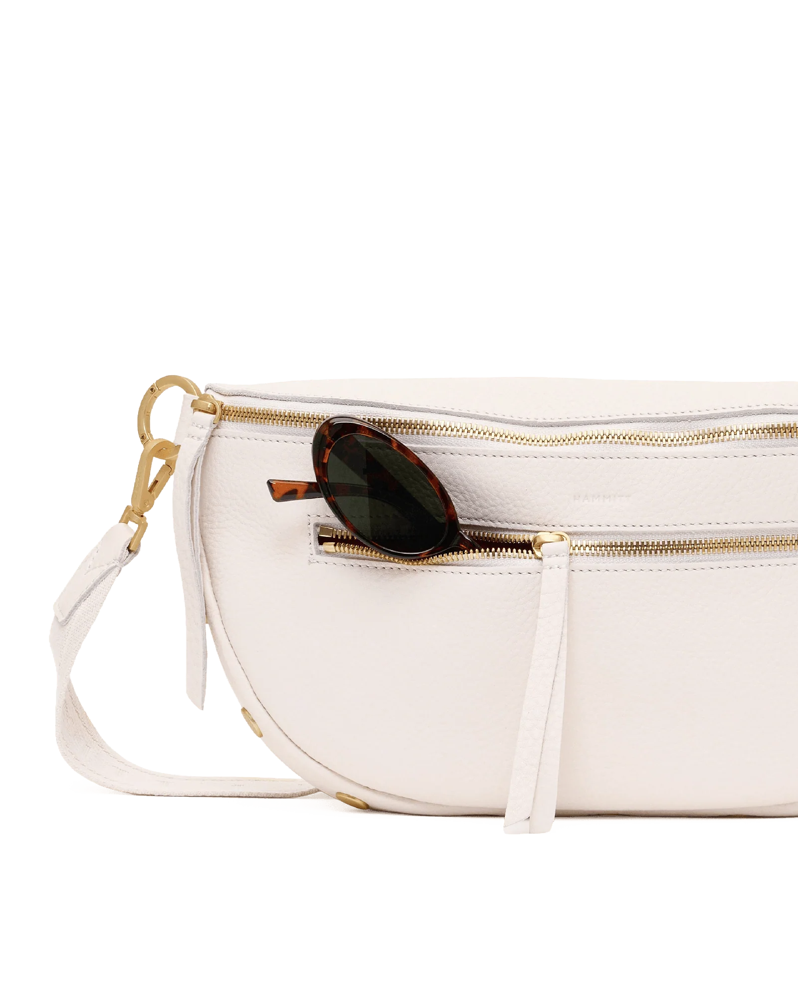 Charles Crossbody | Calla Lily White/Brushed Gold | Lrg - Image 3