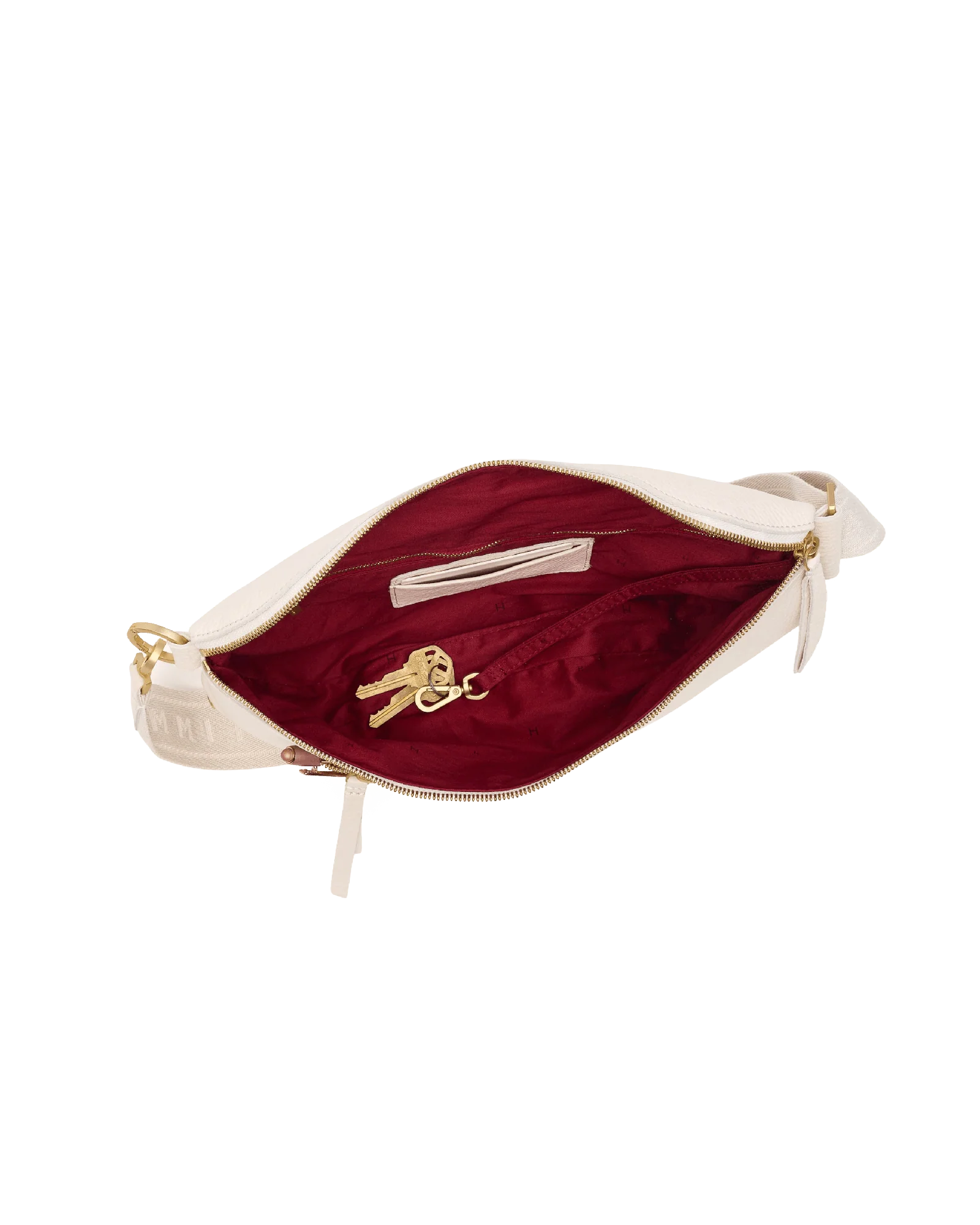 Charles Crossbody | Calla Lily White/Brushed Gold | Lrg - Image 5