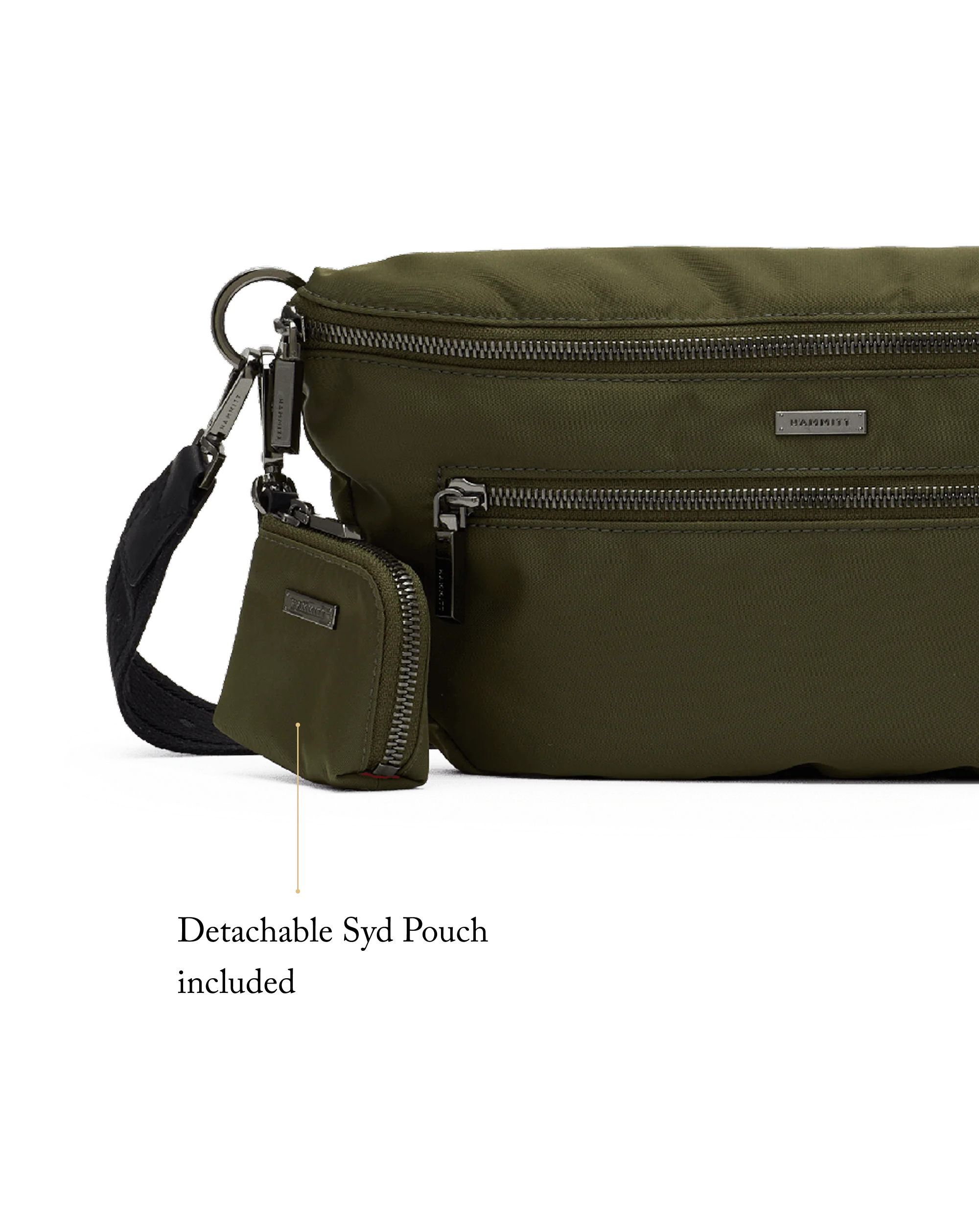 Charles Crossbody | Jade Nylon/Gunmetal | Lrg - Image 9