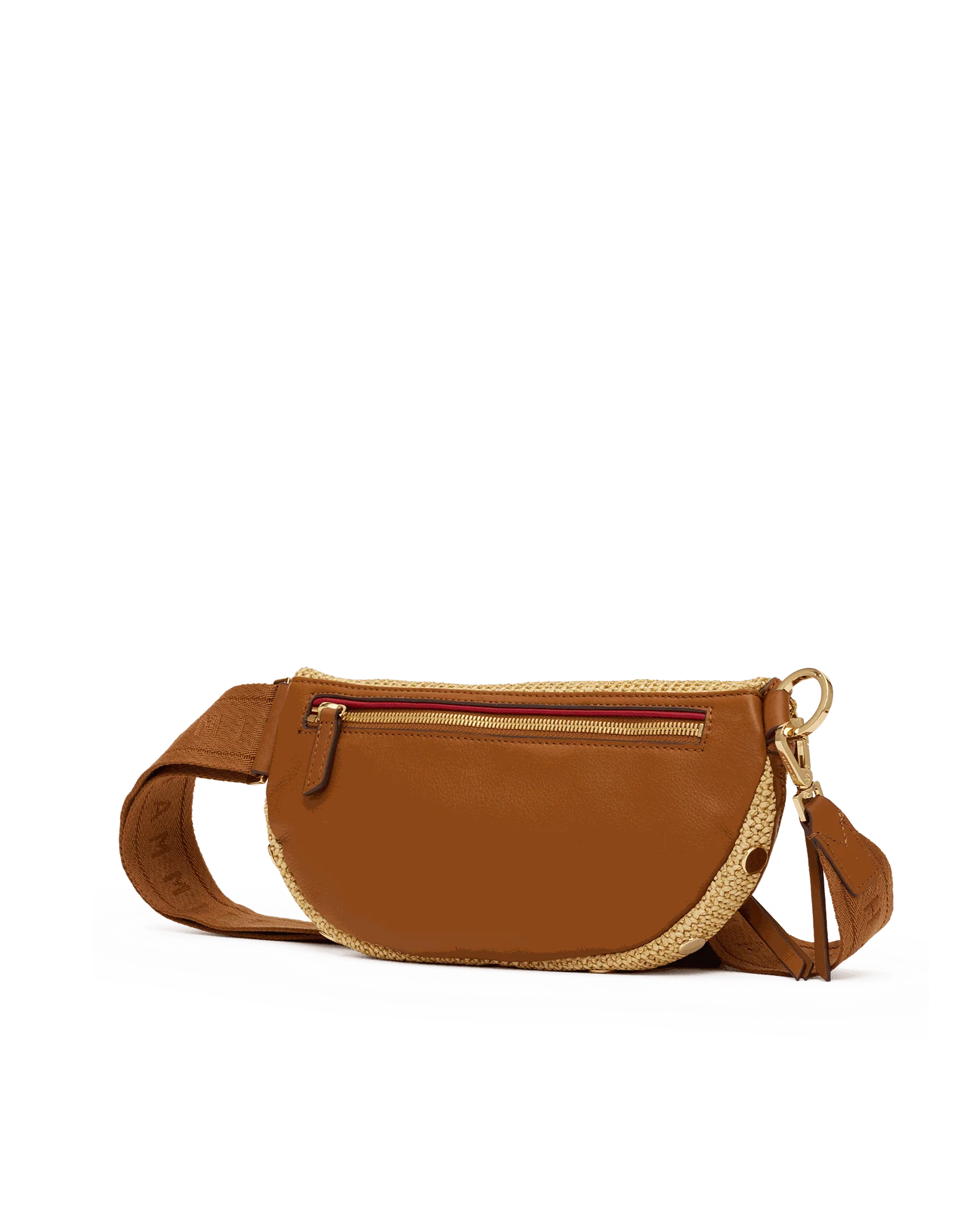 Charles Crossbody | Cocoa Raffia/Gold | Med - Image 5