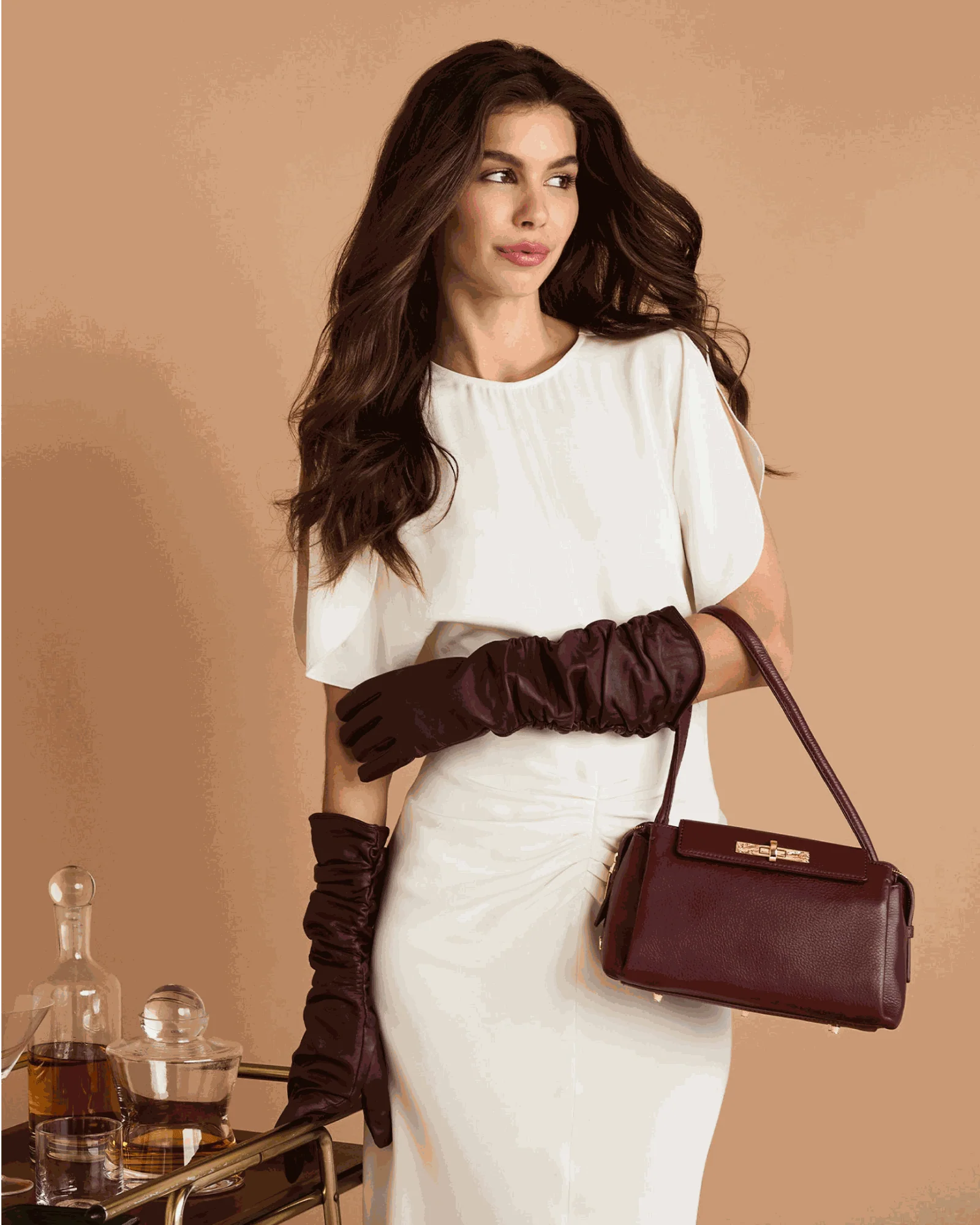 Charlotte | Cherrywood Pebble/Gold | Med - Image 6