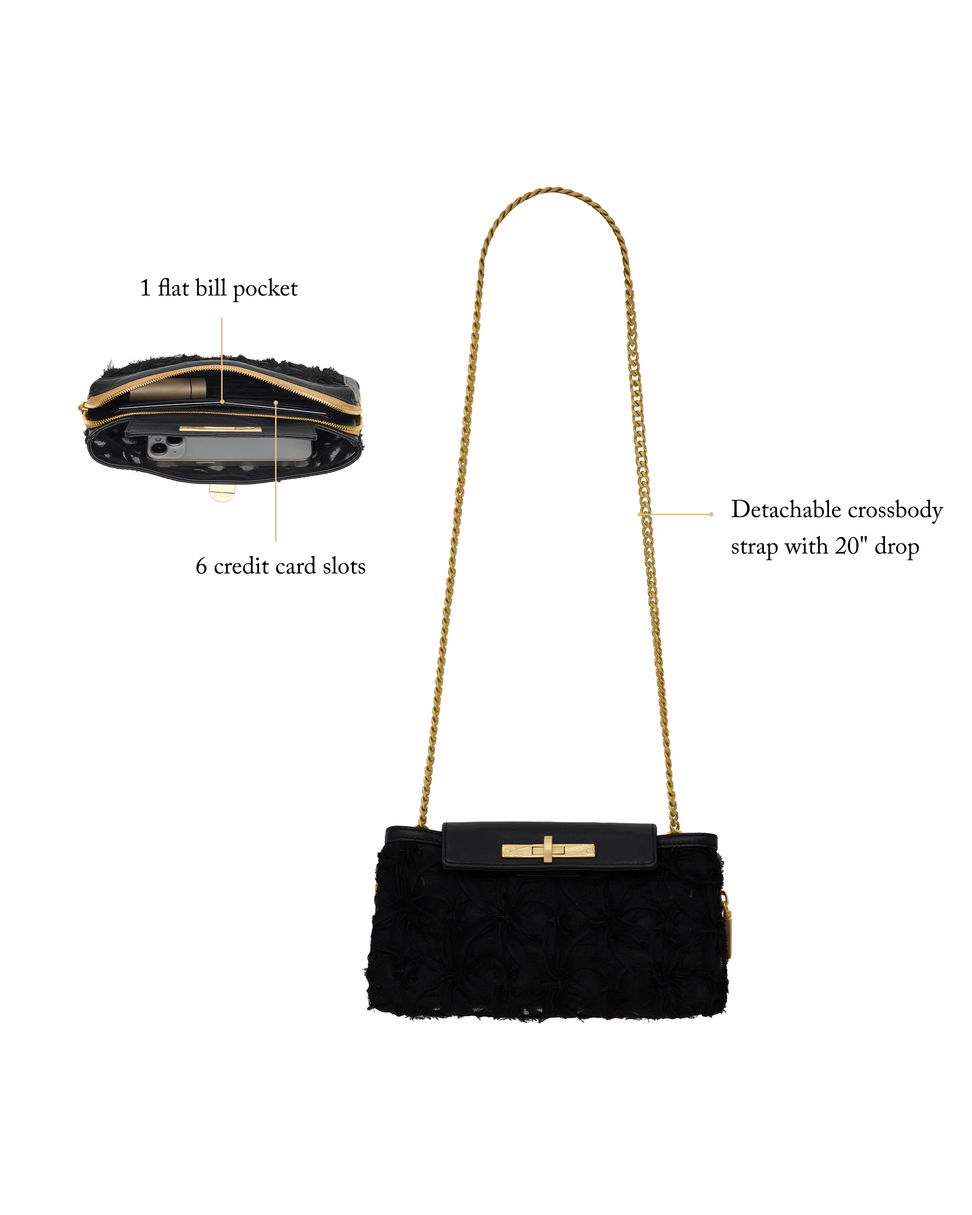 Charlotte | Midsummer Night/Brushed Gold | Sml - Image 11