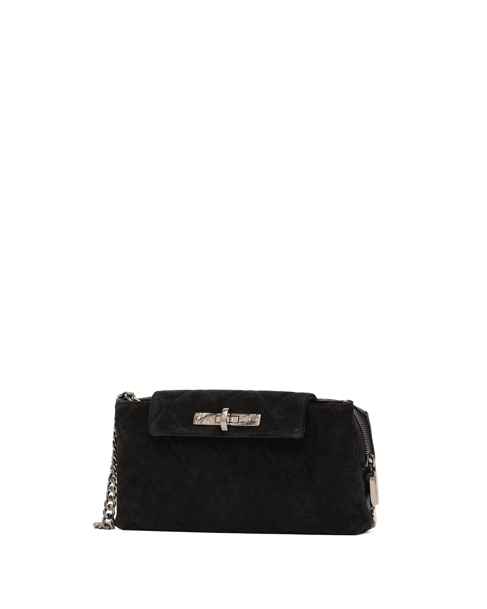 Charlotte | Noir Diamond Suede/Gunmetal | Sml - Image 6
