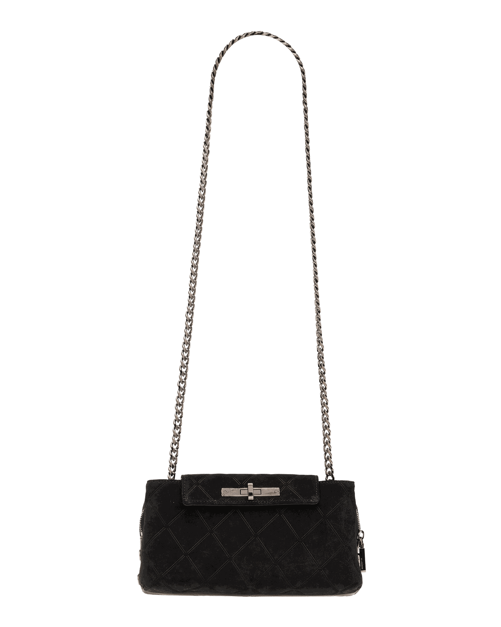 Charlotte | Noir Diamond Suede/Gunmetal | Sml - Image 8