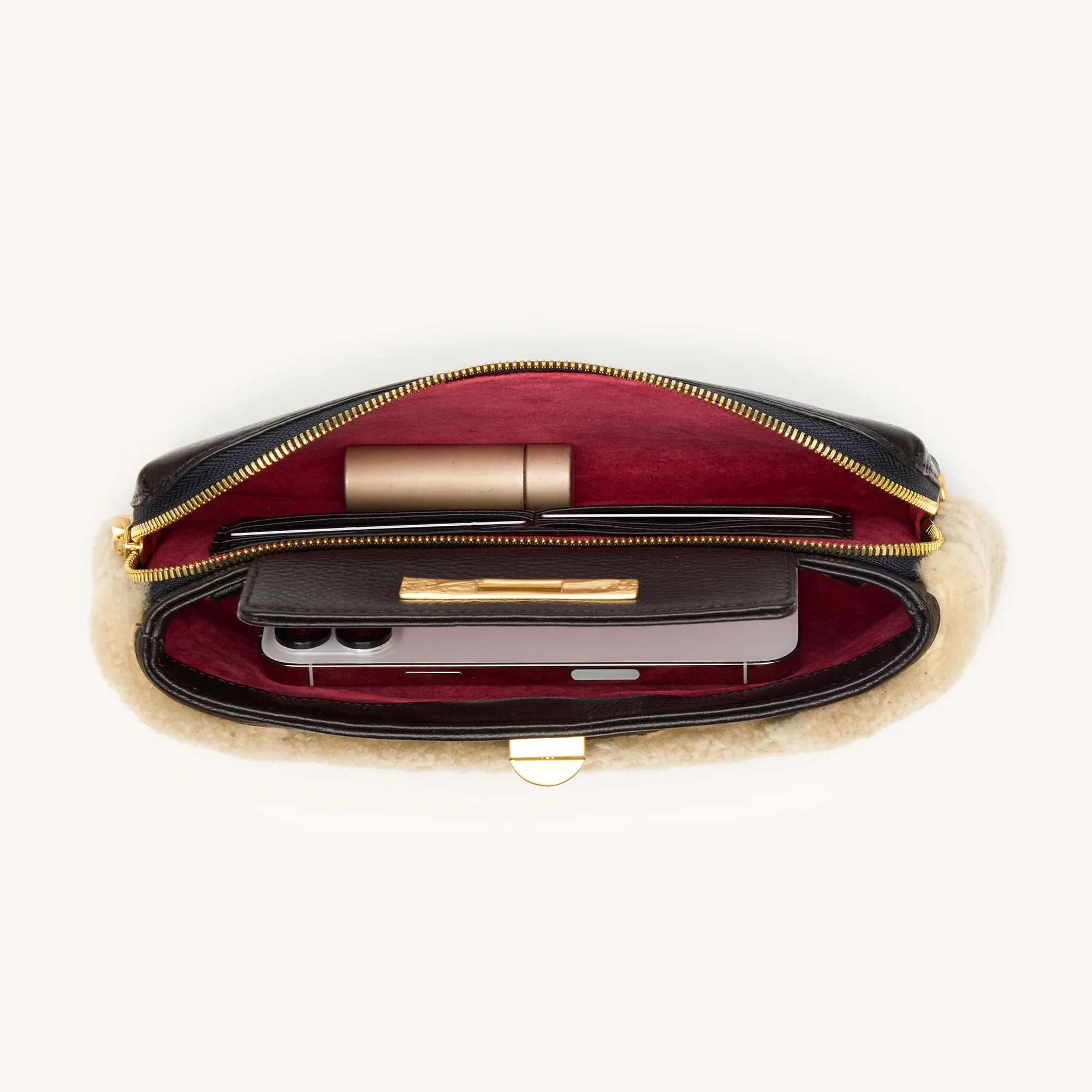 Charlotte | Sundance Shearling/Brushed Gold | Sml - Image 10