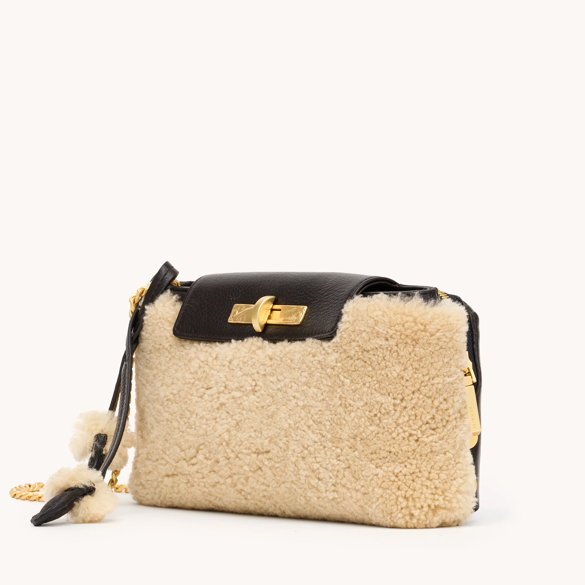 Charlotte | Sundance Shearling/Brushed Gold | Sml - Image 6
