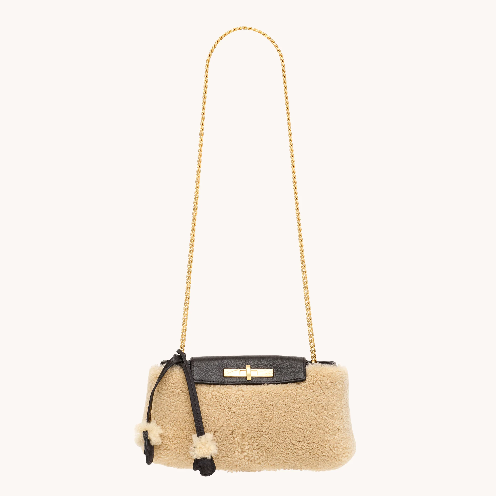 Charlotte | Sundance Shearling/Brushed Gold | Sml - Image 7