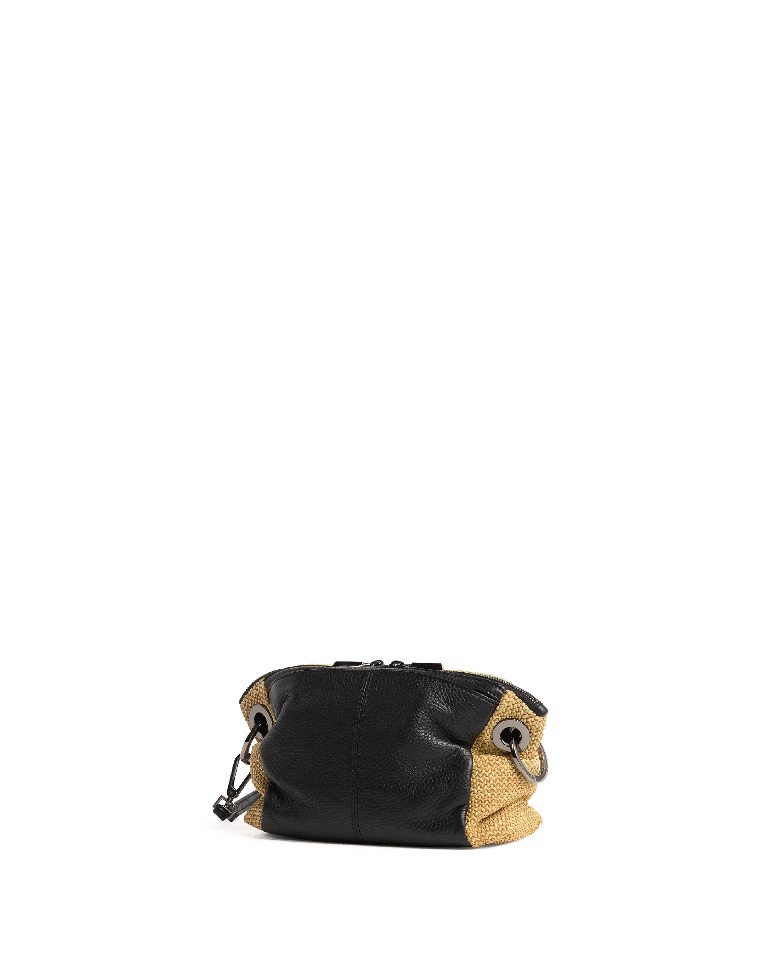 Daniel Crossbody Clutch | Chaparral Raffia/Gunmetal | Sml - Image 10