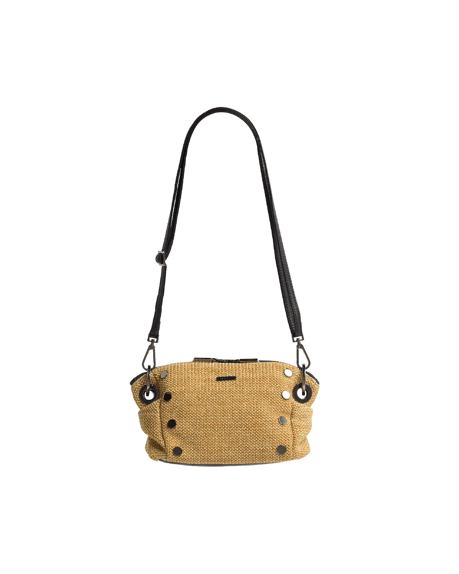 Daniel Crossbody Clutch | Chaparral Raffia/Gunmetal | Sml - Image 11