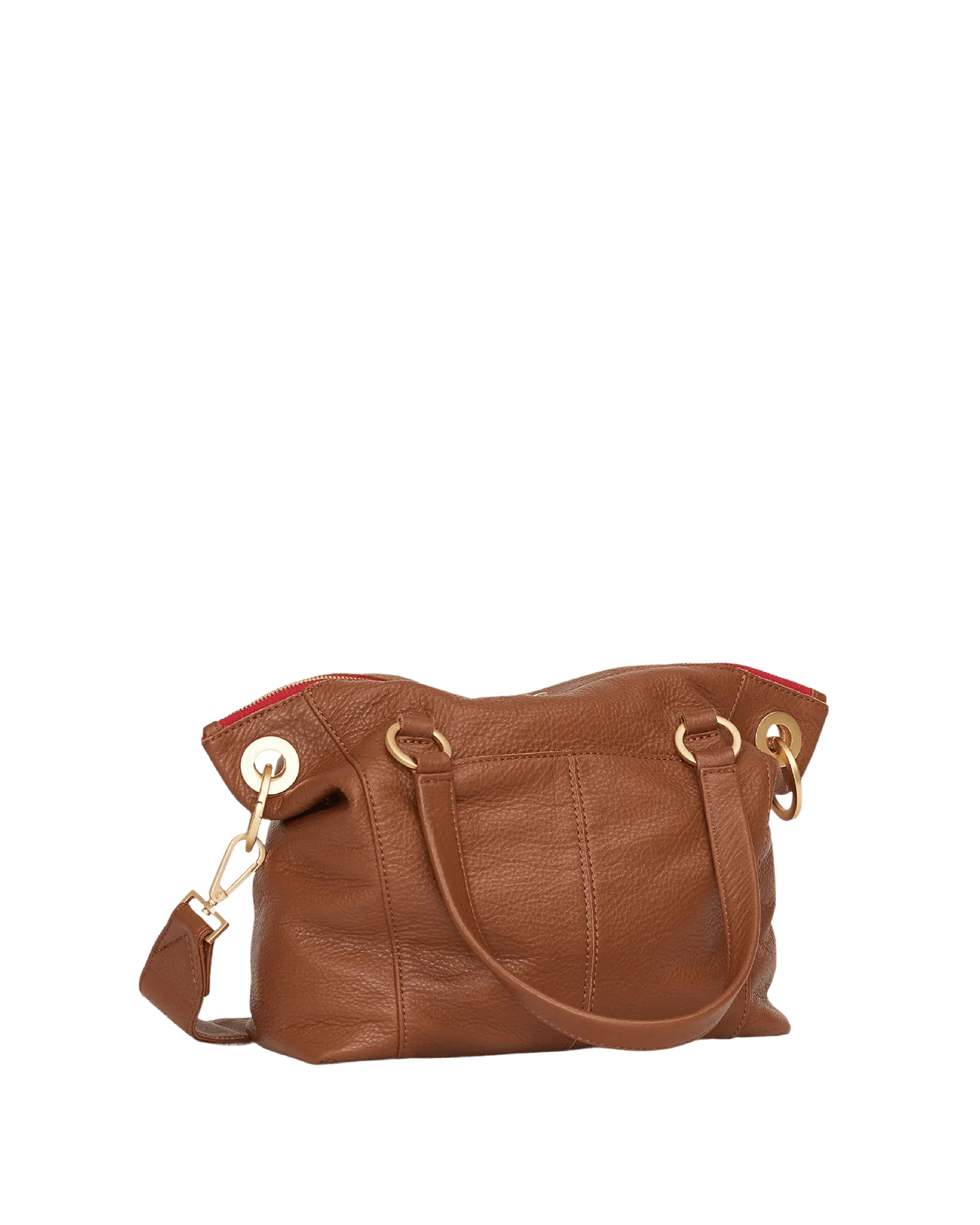 Daniel | Mahogany Pebble/Brushed Gold Red Zip | Med - Image 6