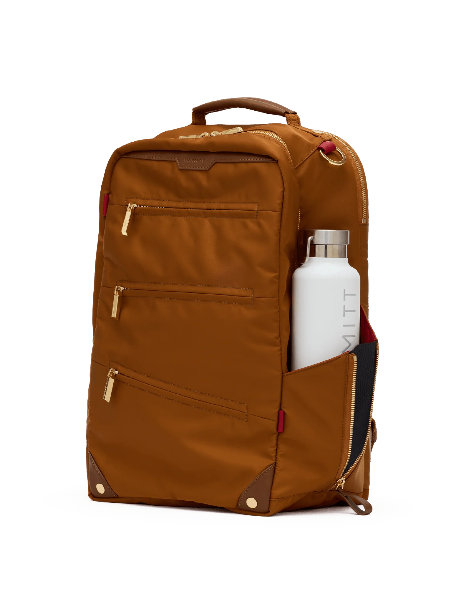 Eden Backpack | Amber Nylon/Gold - Image 6