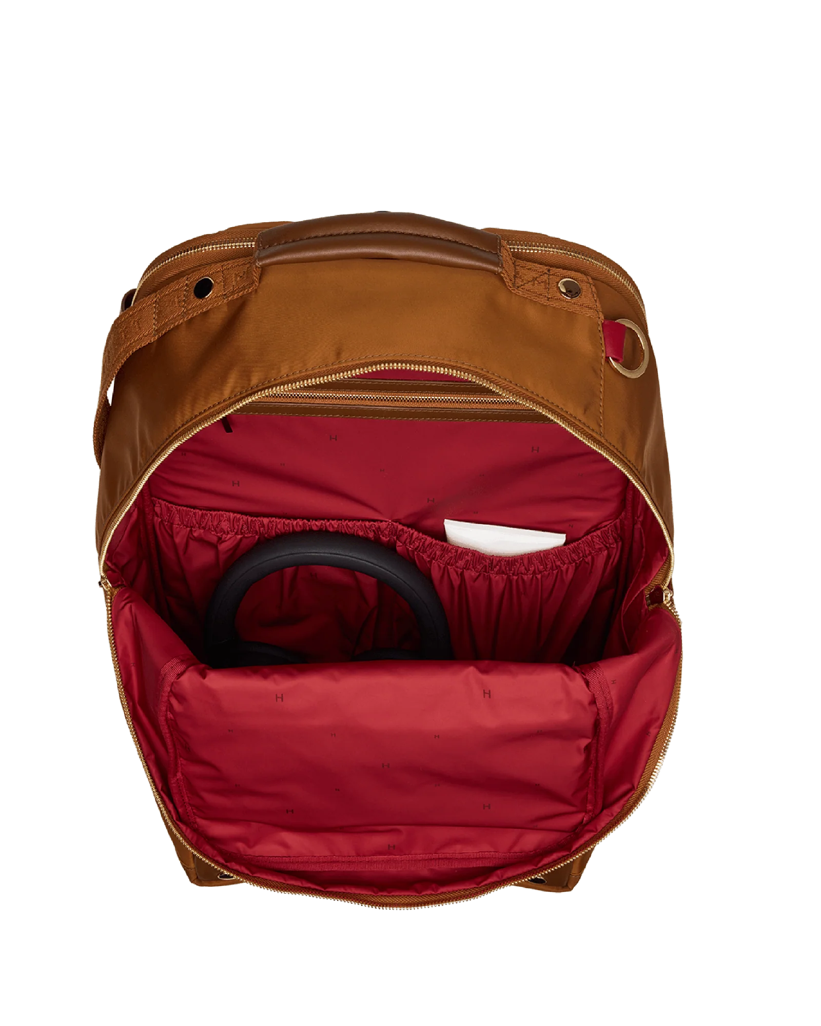 Eden Backpack | Amber Nylon/Gold - Image 9