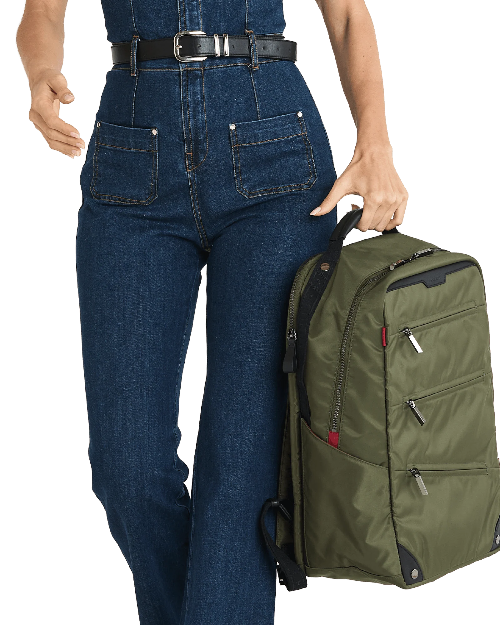 Eden Backpack | Jade Nylon/Gunmetal - Image 4