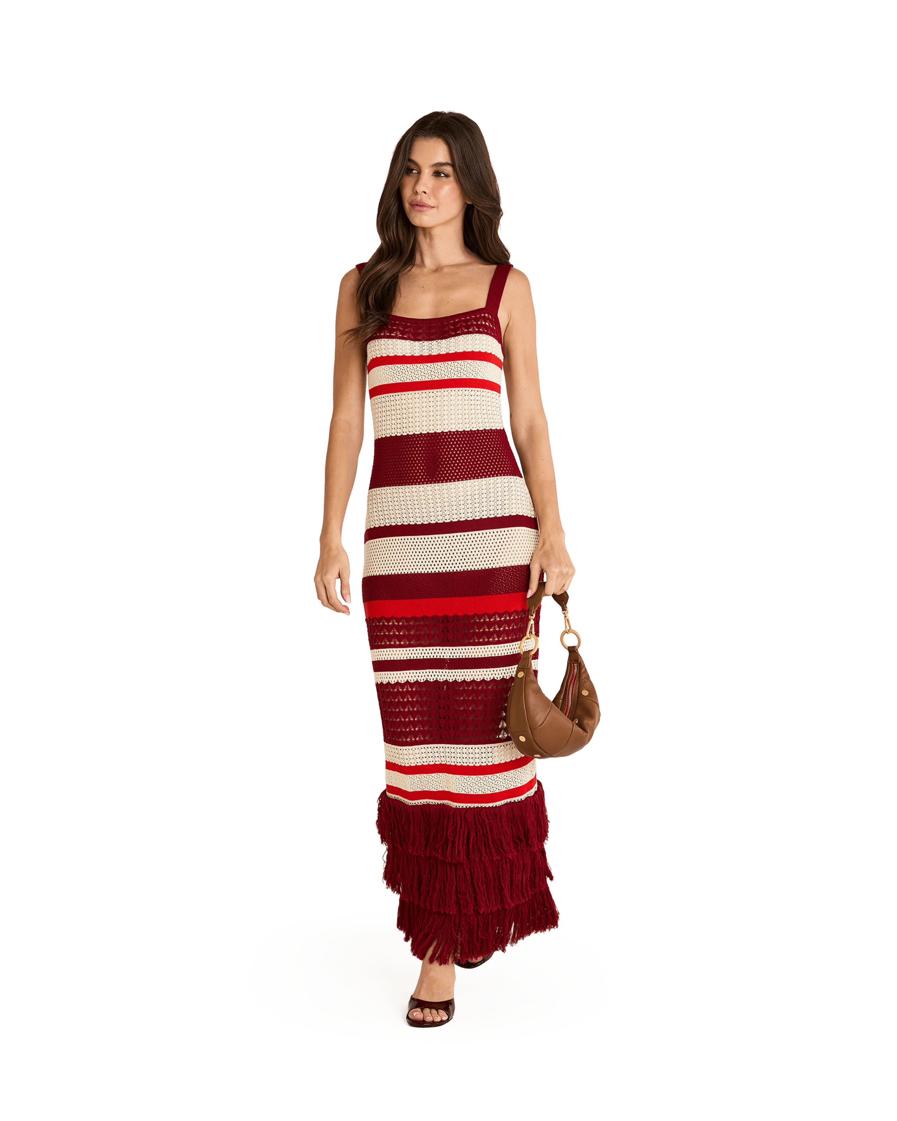 Erica | Mahogany Pebble/Brushed Gold Red Zip | Sml - Image 3