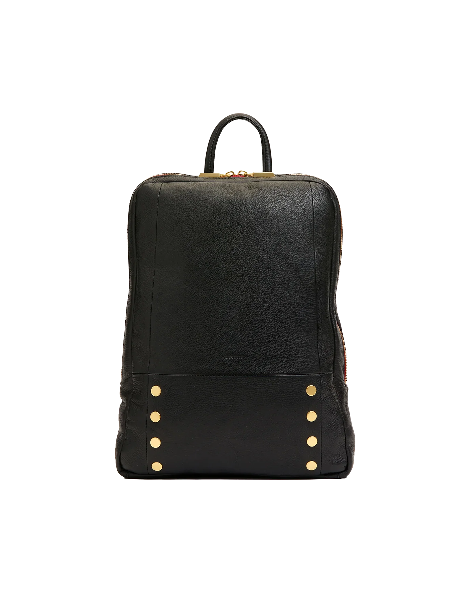 Hunter Backpack | Black/Brushed Gold Red Zip | Lrg