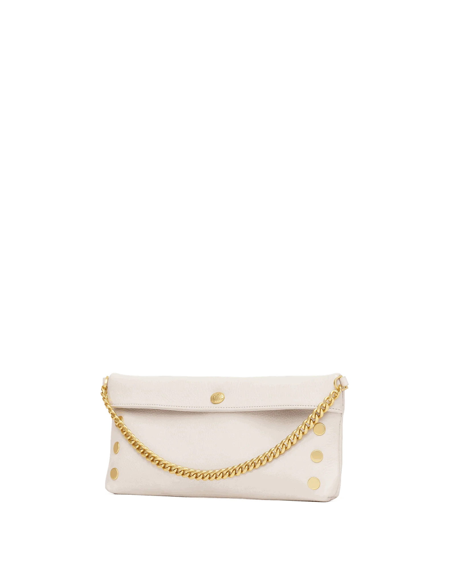 Invitation Clutch | Calla Lily White/Brushed Gold - Image 8