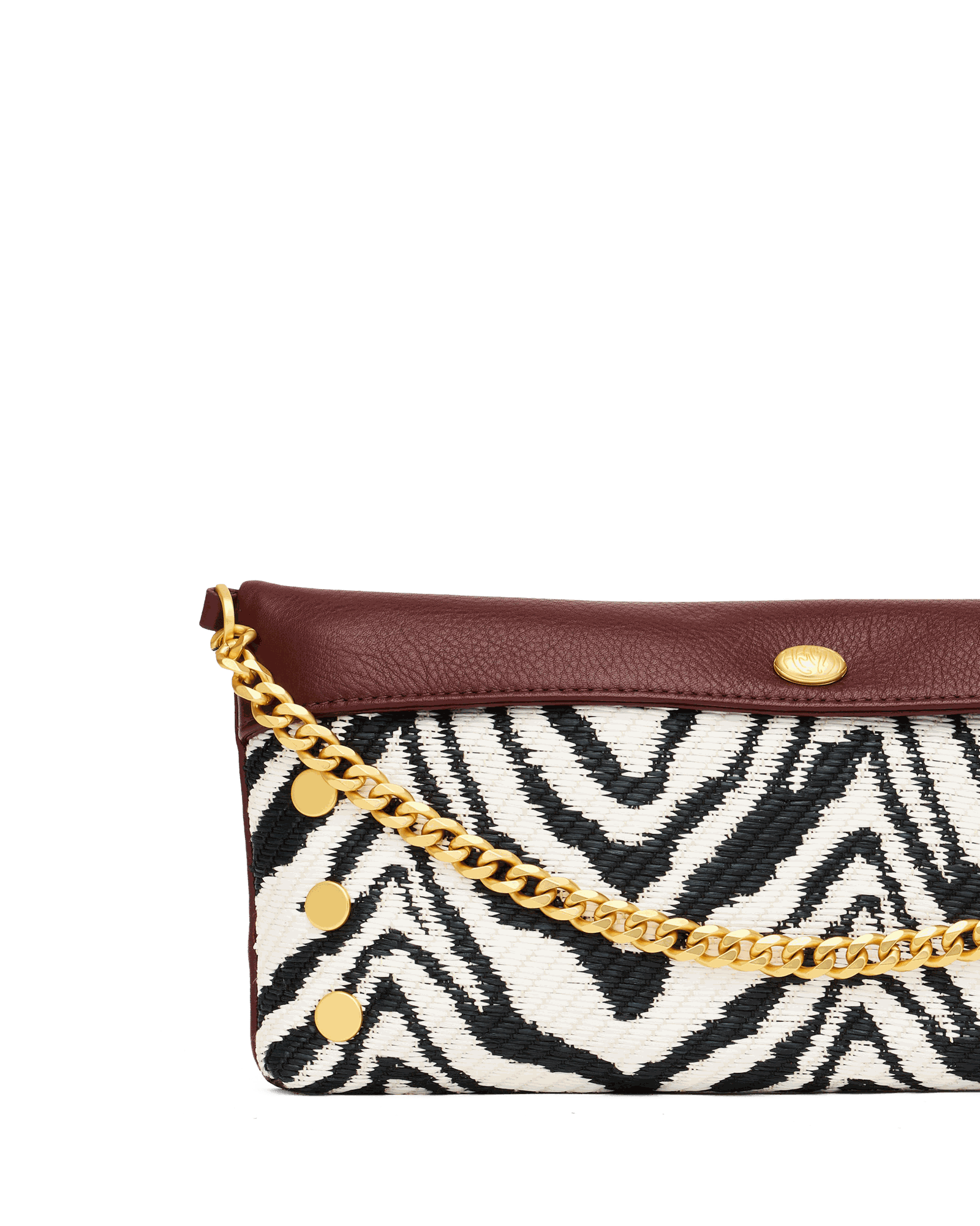 Invitation Clutch | Zebra/Brushed Gold - Image 10