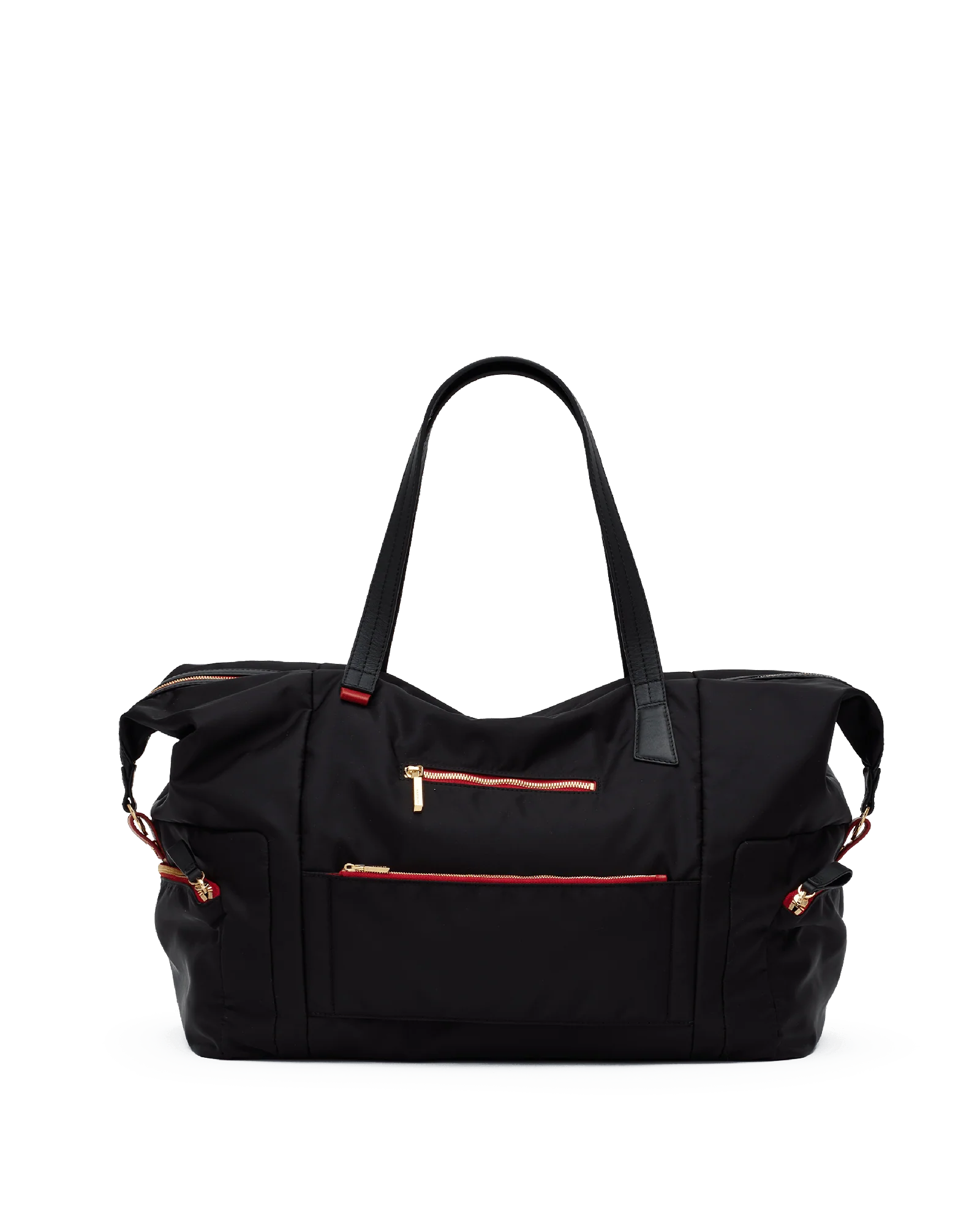 Ivy Weekender | Black Nylon/Gold Red Zip - Image 15