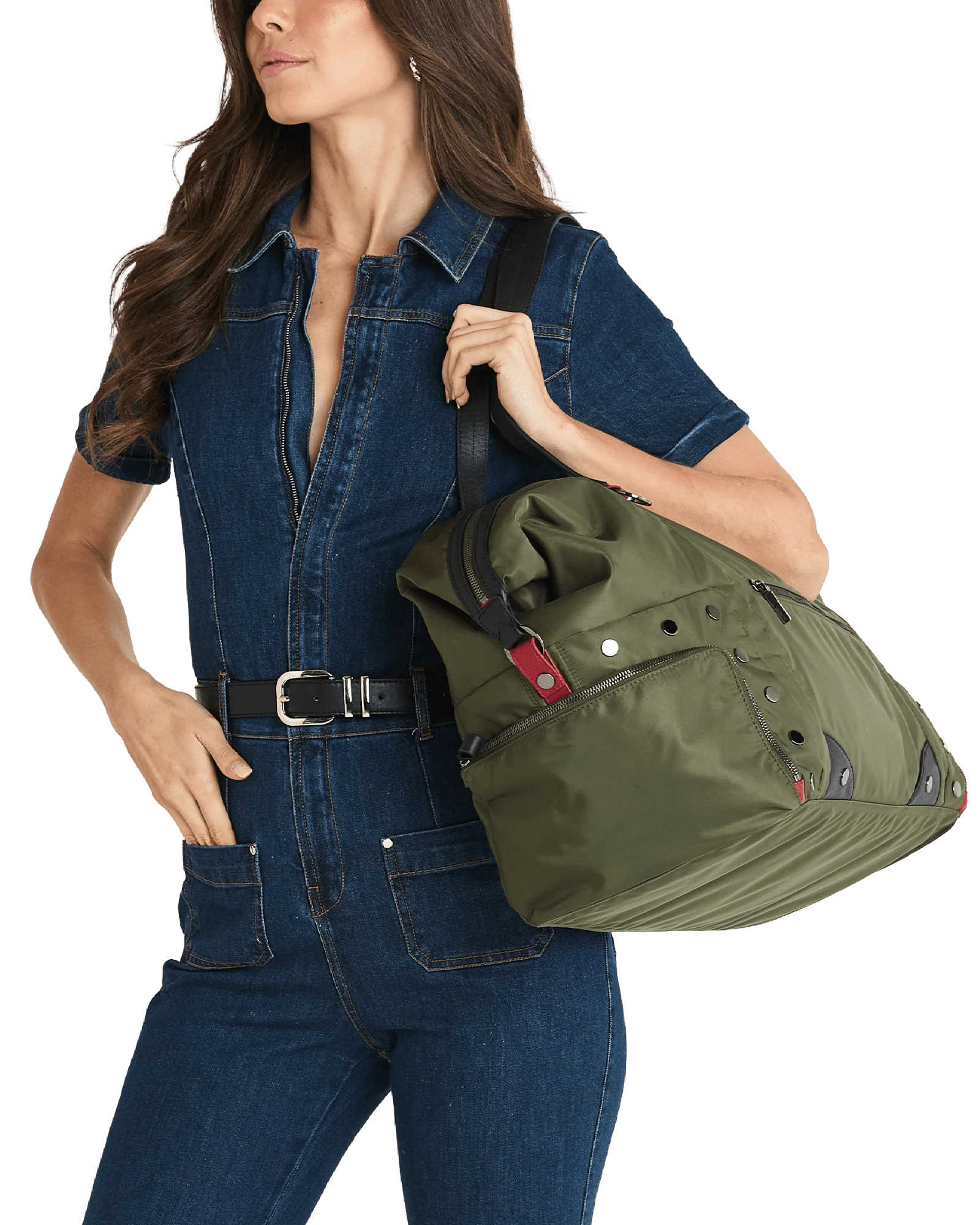 Ivy Weekender | Jade Nylon/Gunmetal - Image 4