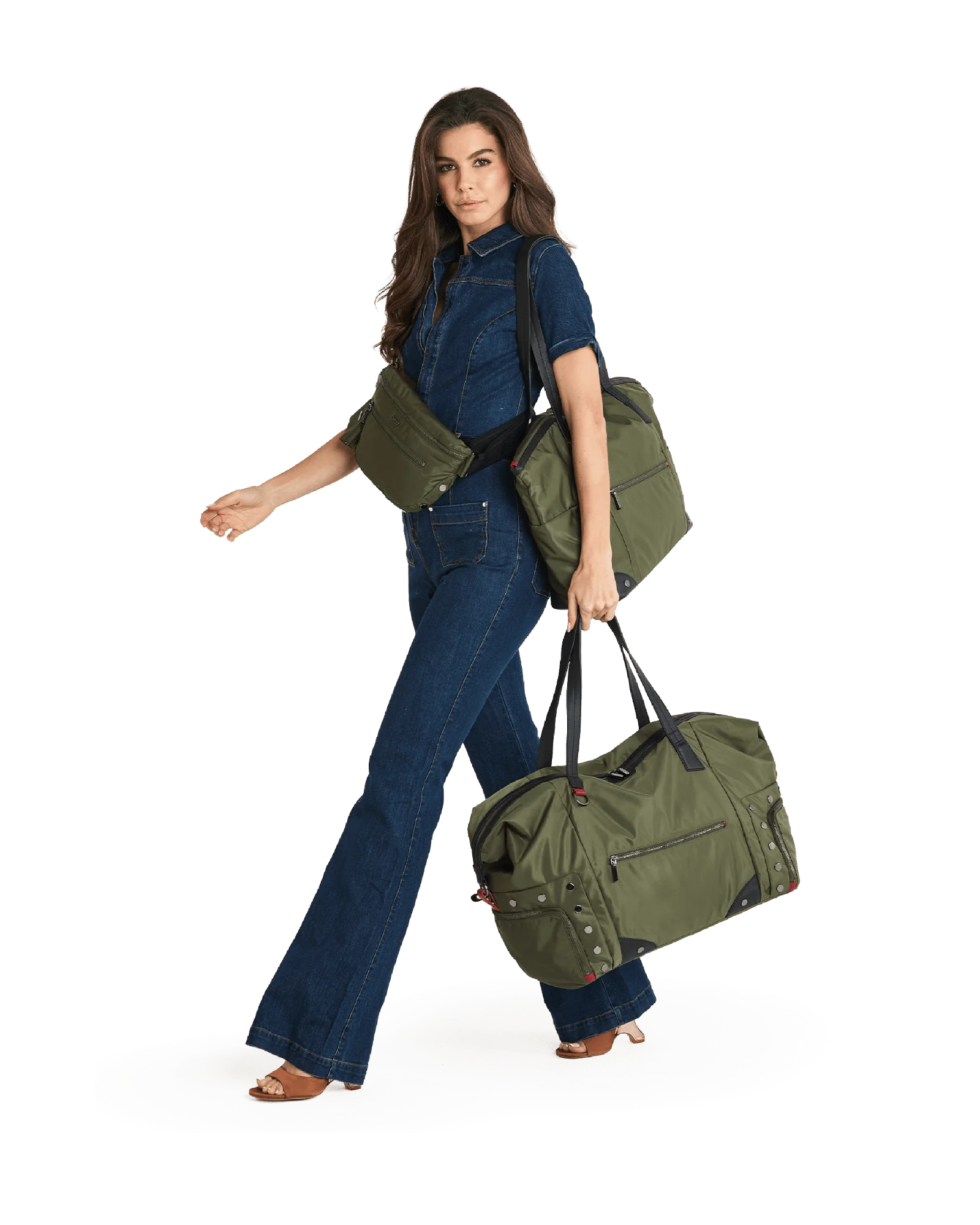 Ivy Weekender | Jade Nylon/Gunmetal - Image 5