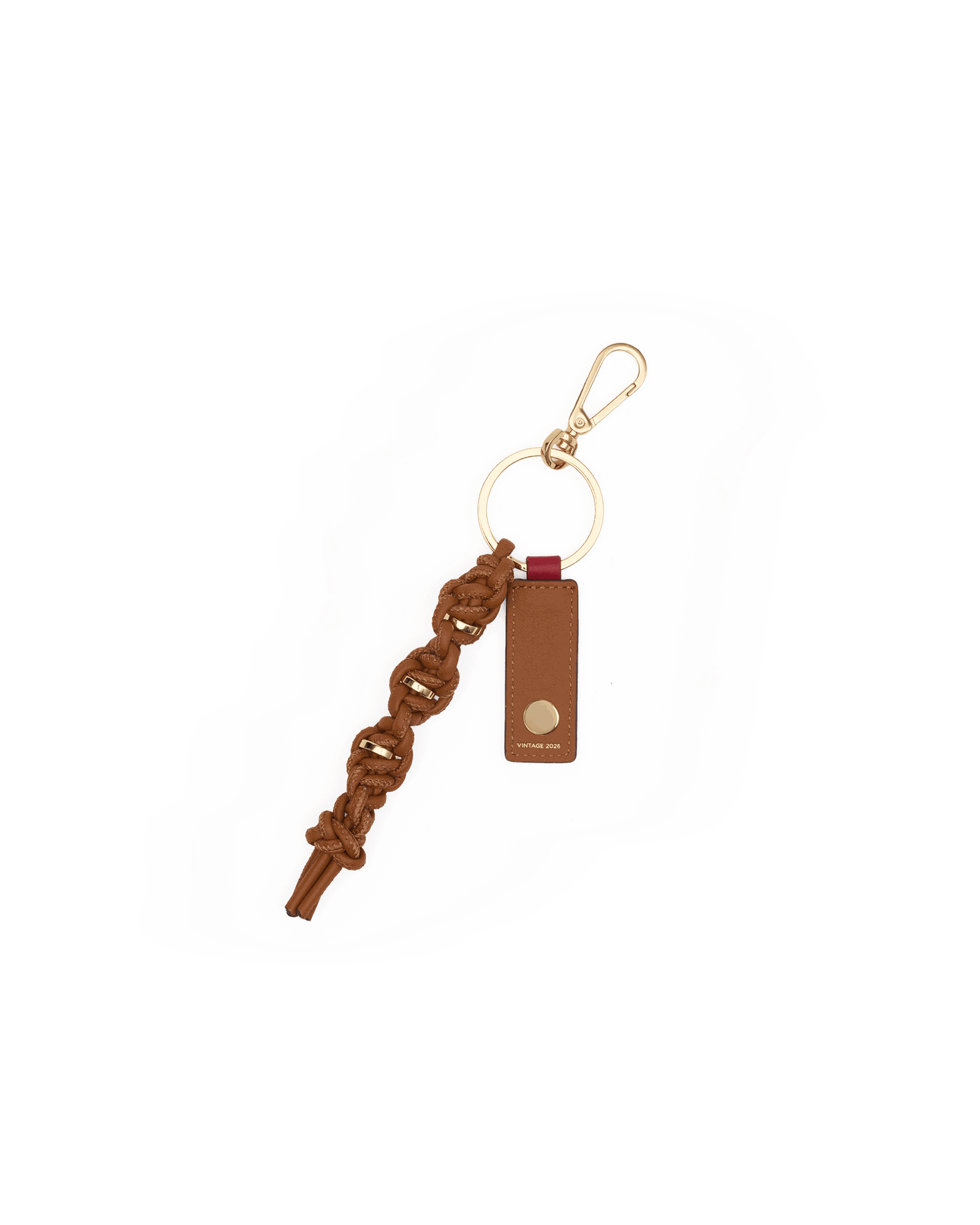 Knotted Key Ring | Cocoa/Gold - Image 4