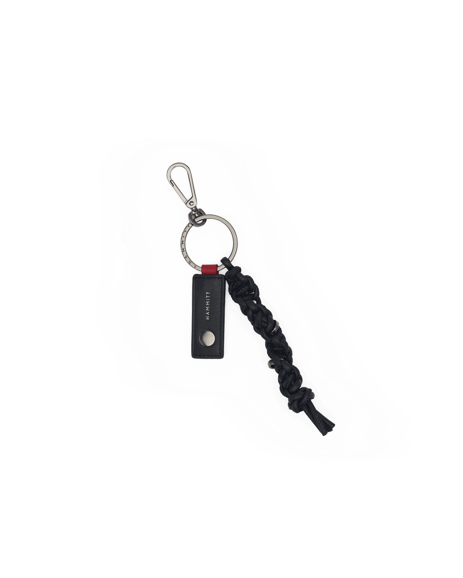 Knotted Key Ring | Noir Smooth/Gunmetal