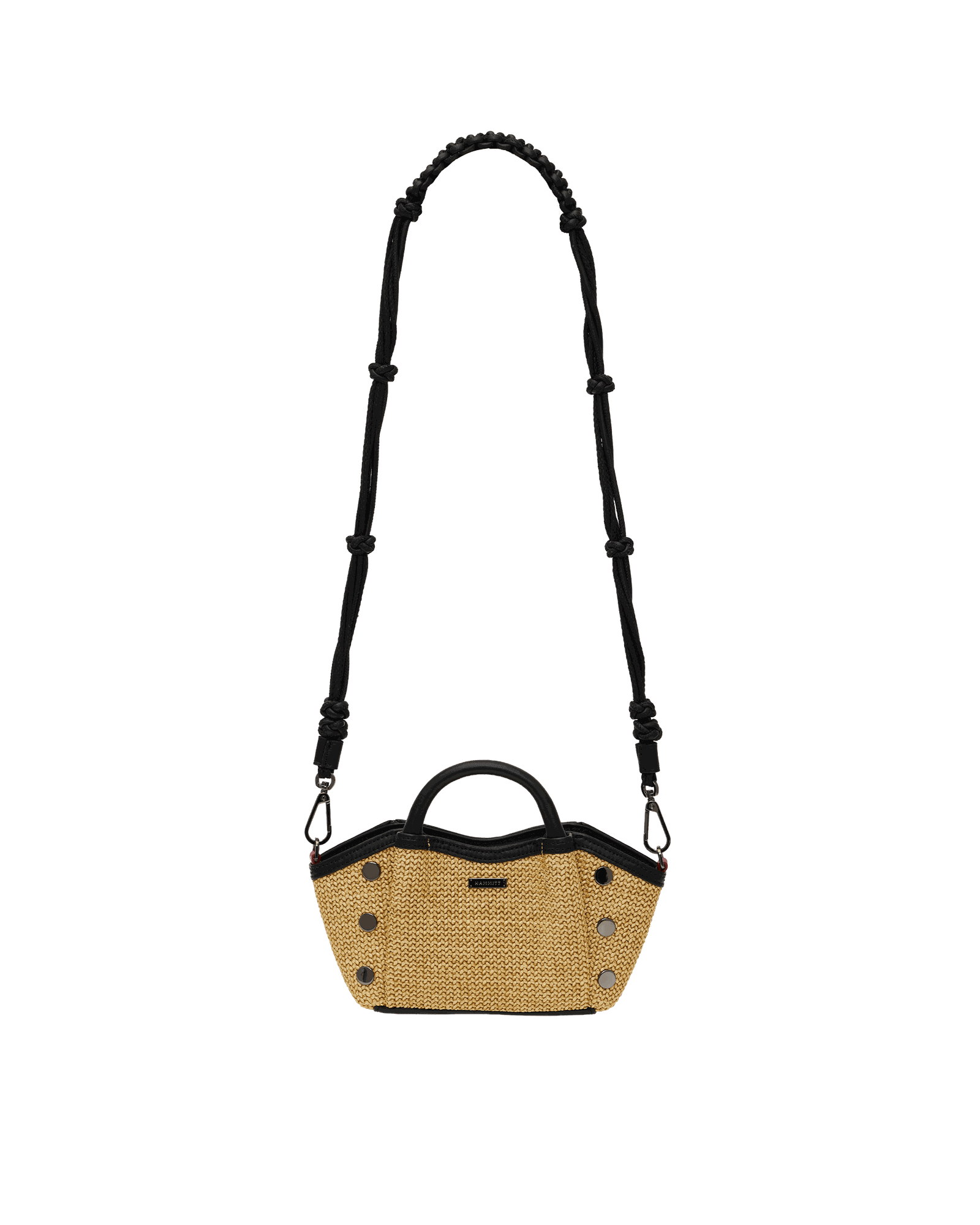 Knotted Long Strap | Noir Smooth/Gunmetal - Image 2