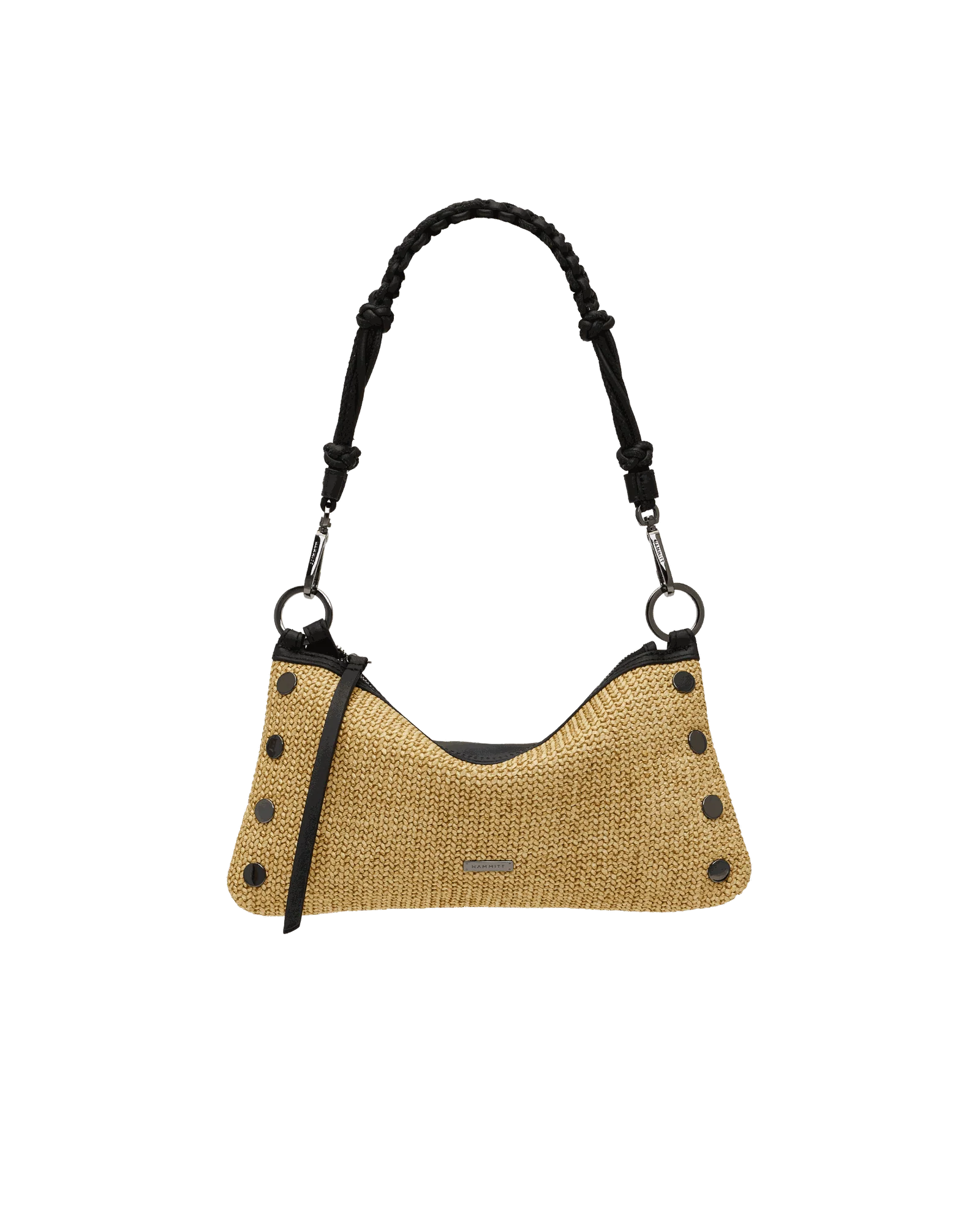 Knotted Short Strap | Noir Smooth/Gunmetal - Image 3