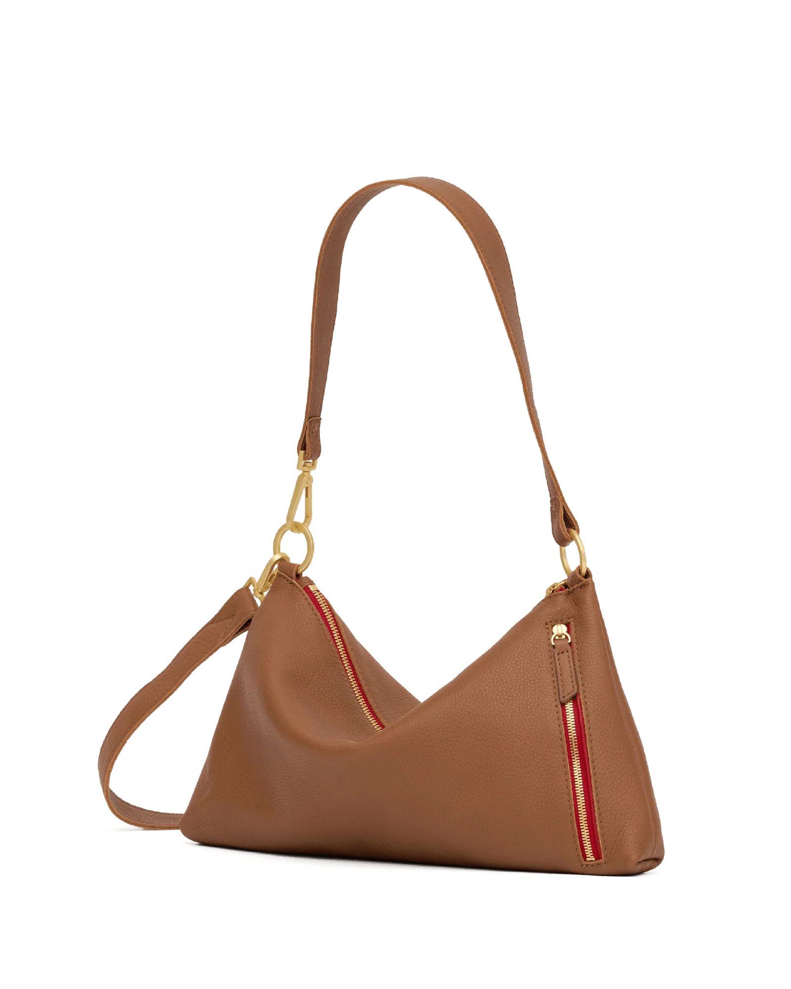 Kyle | Mahogany Pebble/Brushed Gold Red Zip | Med - Image 10