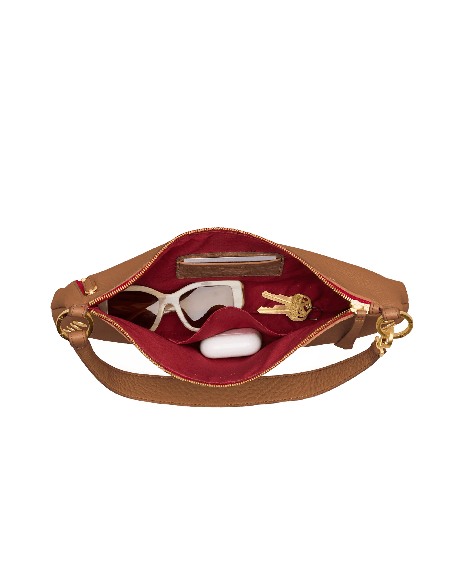 Kyle | Mahogany Pebble/Brushed Gold Red Zip | Med - Image 11