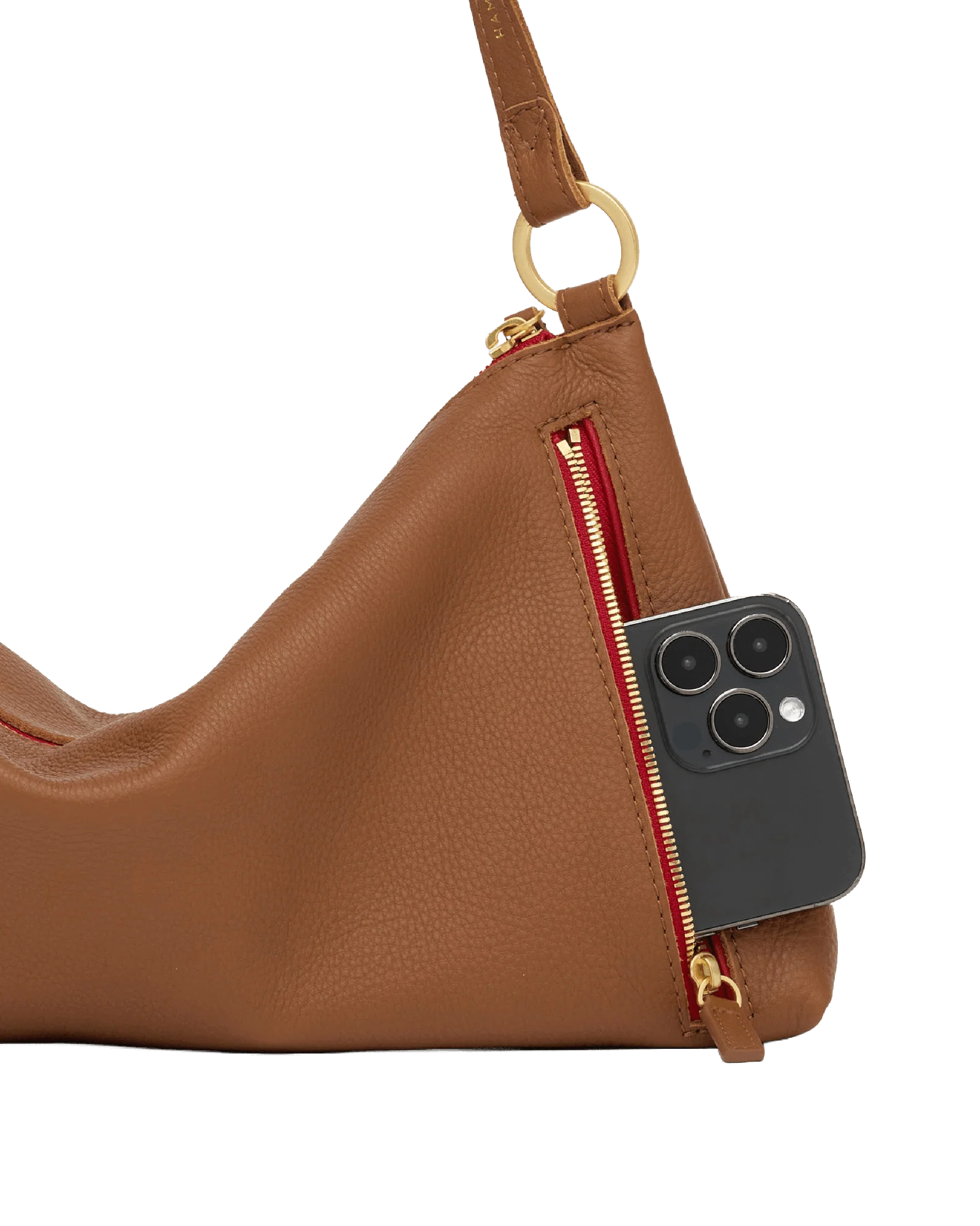 Kyle | Mahogany Pebble/Brushed Gold Red Zip | Med - Image 7