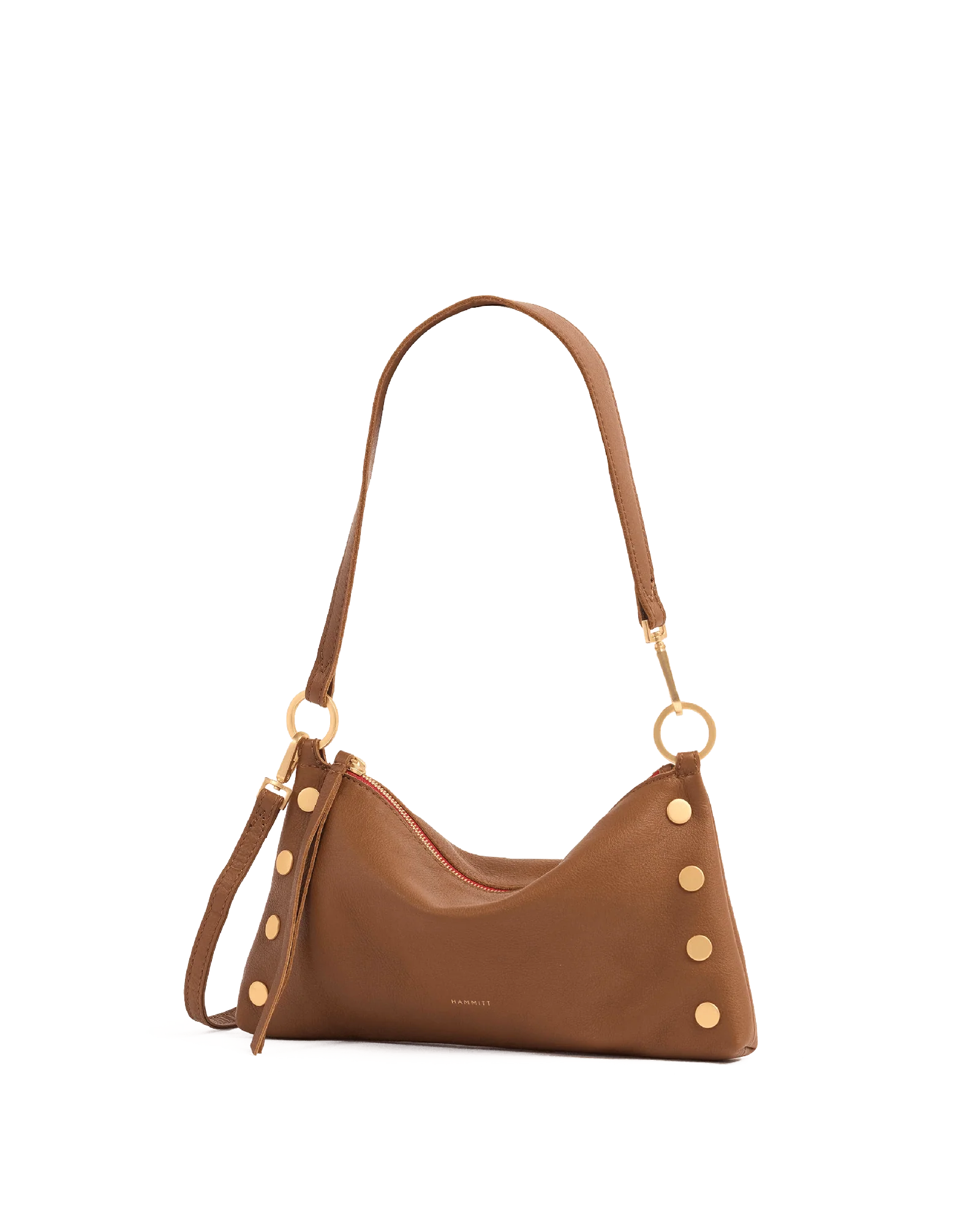 Kyle | Mahogany Pebble/Brushed Gold Red Zip | Sml - Image 5