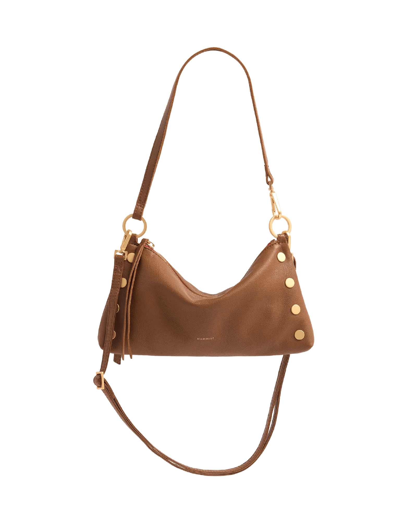 Kyle | Mahogany Pebble/Brushed Gold Red Zip | Sml - Image 7