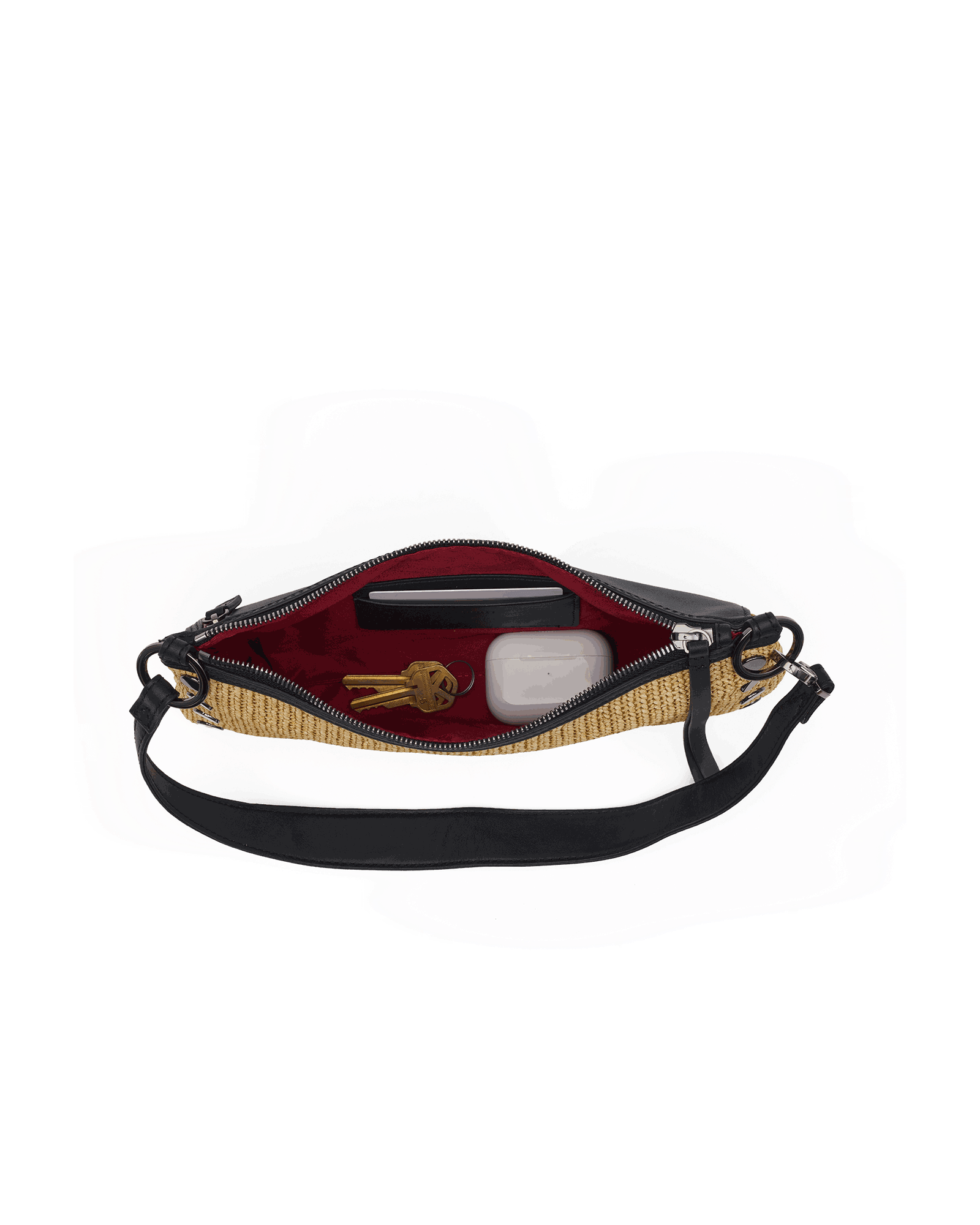 Kyle | Noir Smooth Raffia/Gunmetal | Sml - Image 10