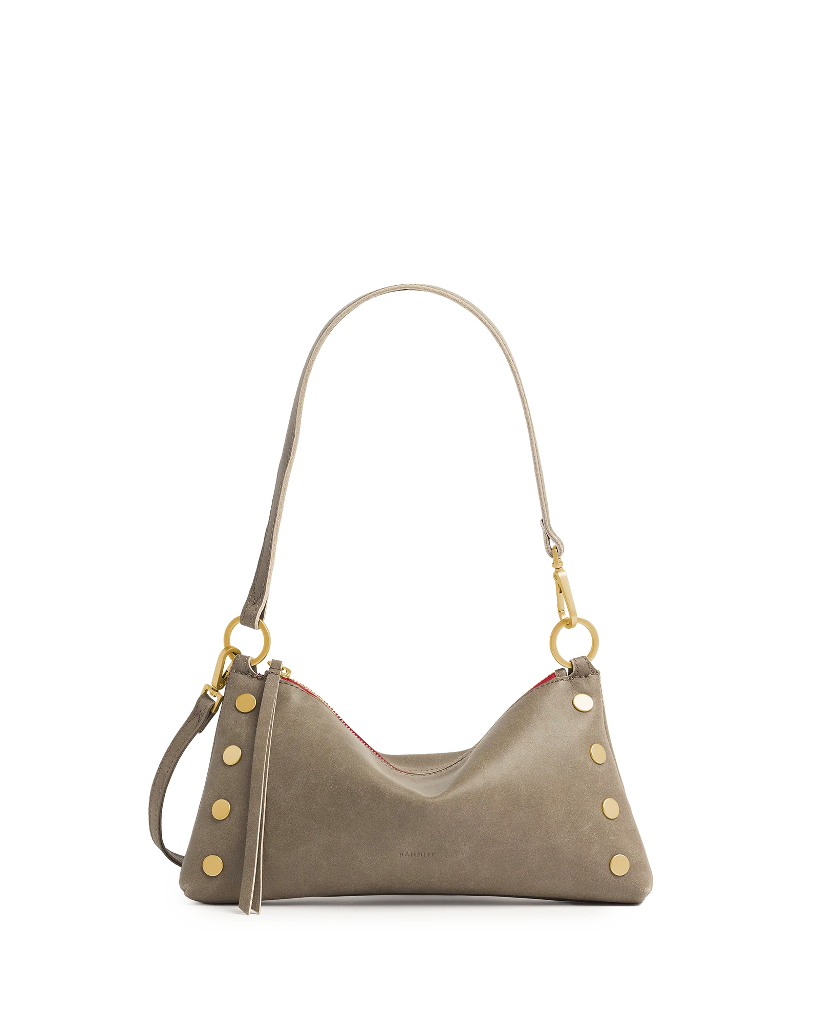Kyle | Pewter/Brushed Gold Red Zip