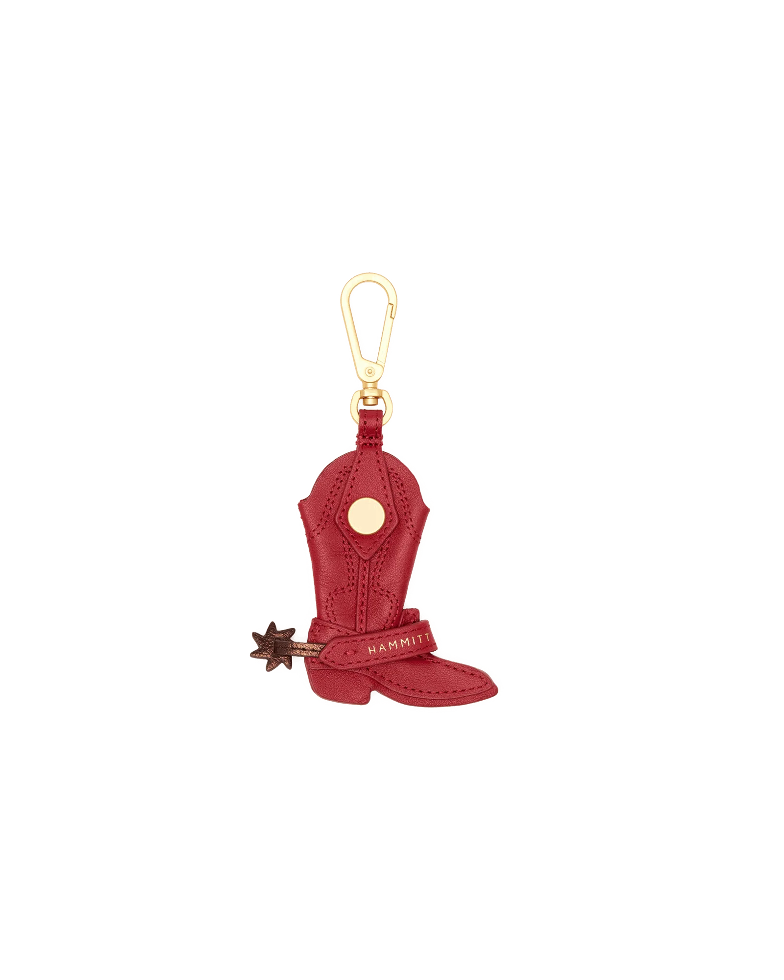Lauri Boot Charm | Red Flare/Brushed Gold - Image 3