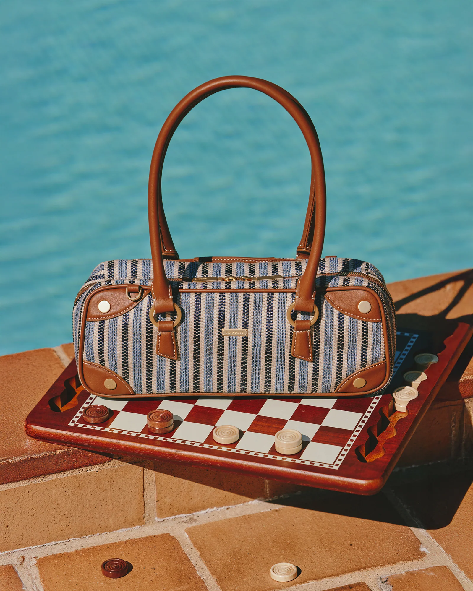 Meredith | Cabana Blue/Brushed Gold | Sml - Image 3