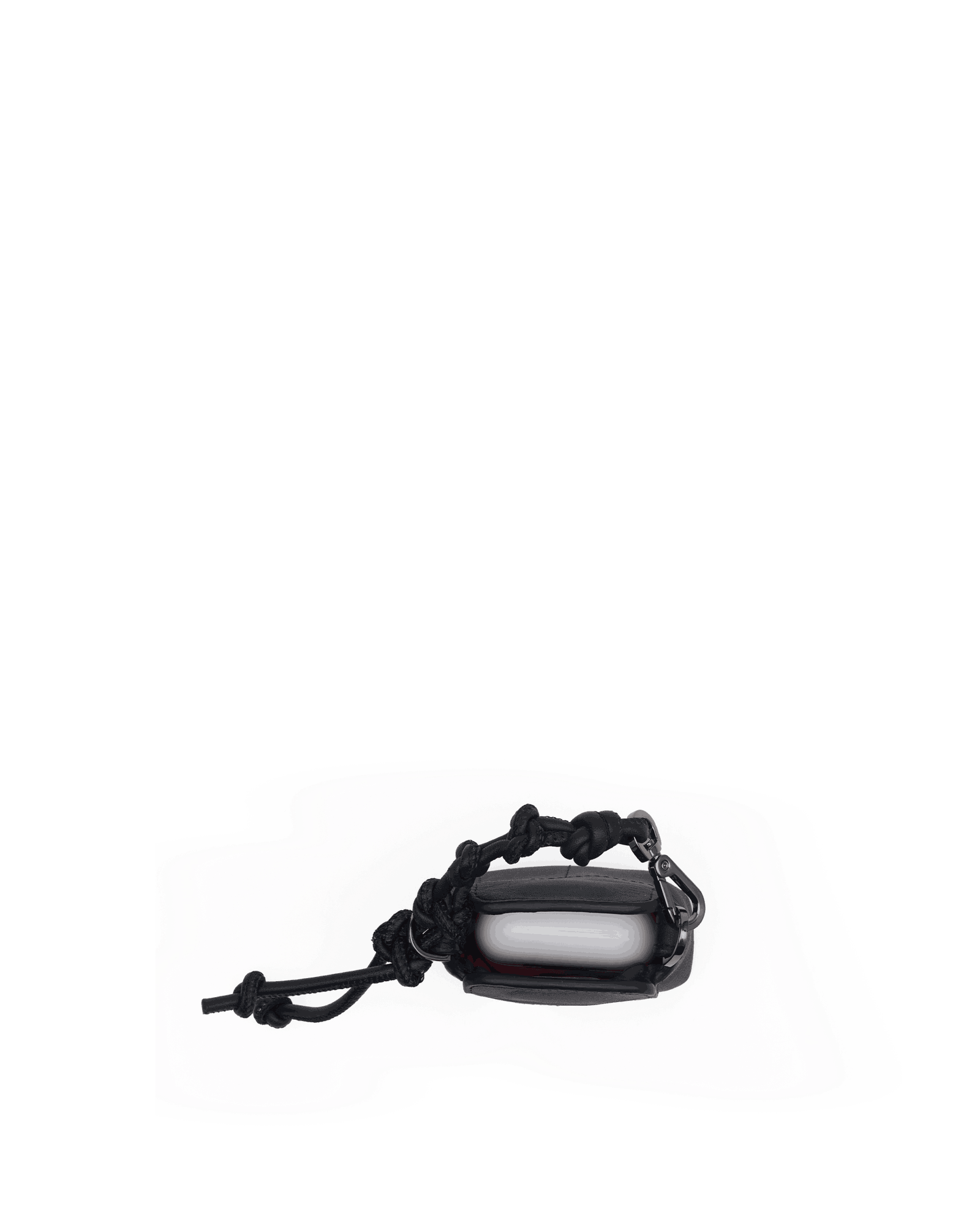 Mini B | Noir Smooth Raffia/Gunmetal - Image 3