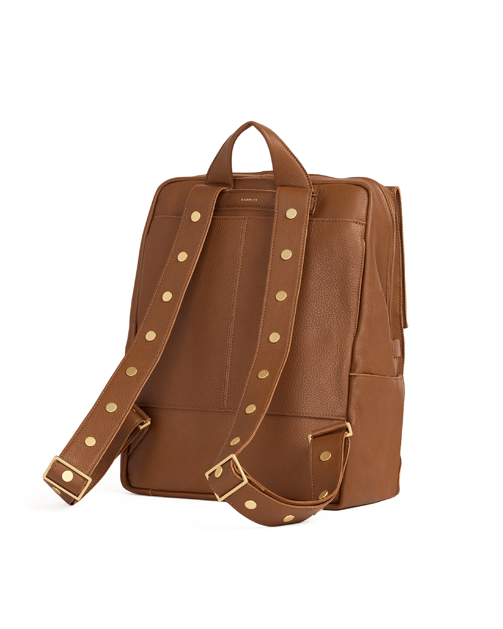 Montana Backpack | Mahogany Pebble/Brushed Gold Red Zip | XL - Image 6