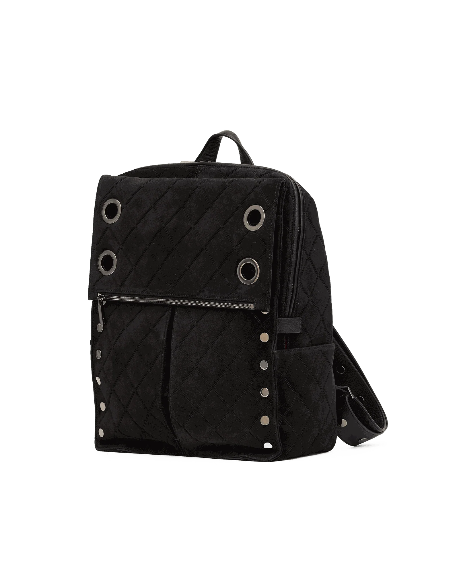 Montana Backpack | Noir Diamond Suede/Gunmetal | XL - Image 6