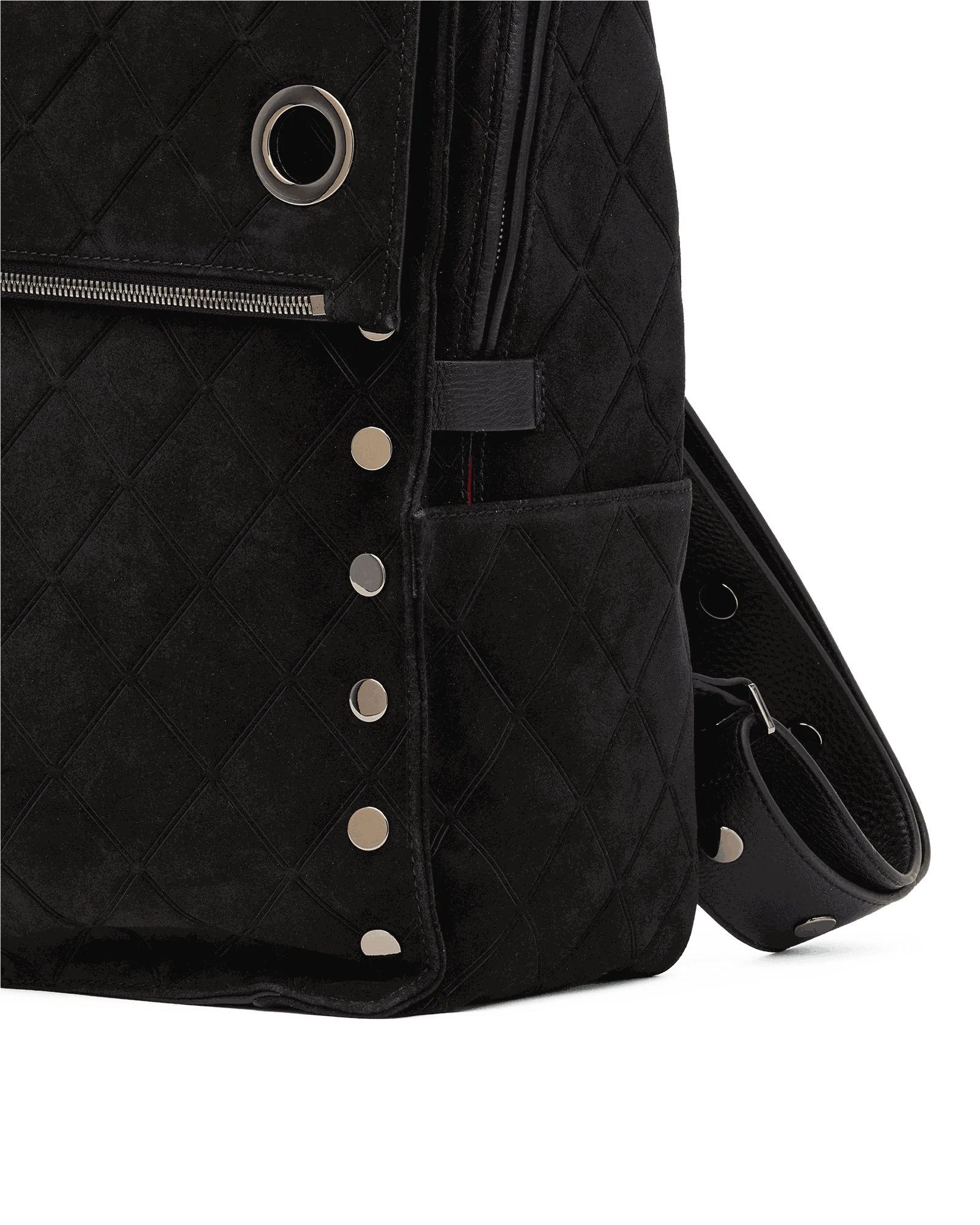 Montana Backpack | Noir Diamond Suede/Gunmetal | XL - Image 7